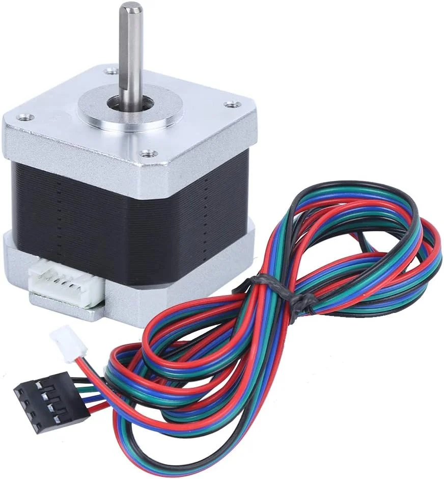 موتور پله‌ای آلیاژی حرفه‌ای 17HS4401، 4 سیم، برای پرینترهای سه بعدی