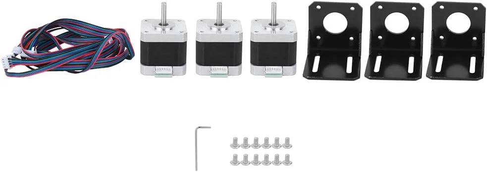 موتور پله ای 12 ولت مدل 42BVGHW609 - استیل ضد زنگ 4 سیمه دو قطبی 40 میلی متری برای پرینترهای سه بعدی و ماشین آلات