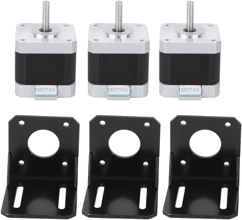 موتور پله ای 12 ولت مدل 42BVGHW609 - استیل ضد زنگ 4 سیمه دو قطبی 40 میلی متری برای پرینترهای سه بعدی و ماشین آلات