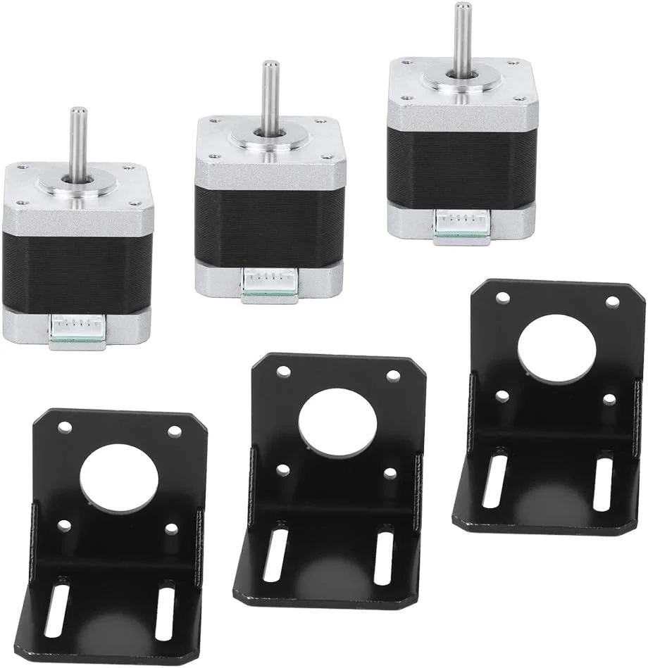 موتور پله ای 12 ولت مدل 42BVGHW609 - استیل ضد زنگ 4 سیمه دو قطبی 40 میلی متری برای پرینترهای سه بعدی و ماشین آلات