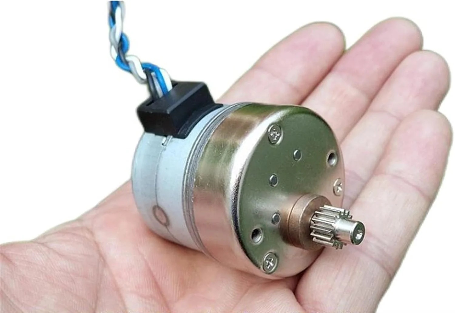 موتور پله ای تلسکوپی DIY پرینتر سه بعدی 15/26 دندانه، موتور 2 فاز 4 سیم 35 میلی متری، موتور پله ای گیربکس فلزی 1:20.35 بالابر (رنگ: موتور 26 دندانه)