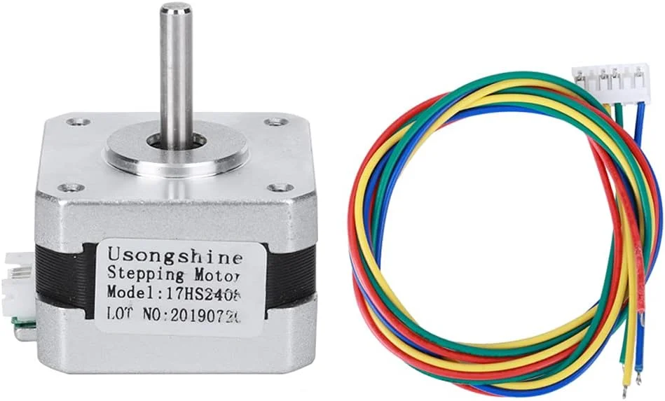 موتور پله ای 4 سیمه 17HS2408، لوازم جانبی برای پرینتر سه بعدی، آلیاژ بادوام، اندازه جمع و جور