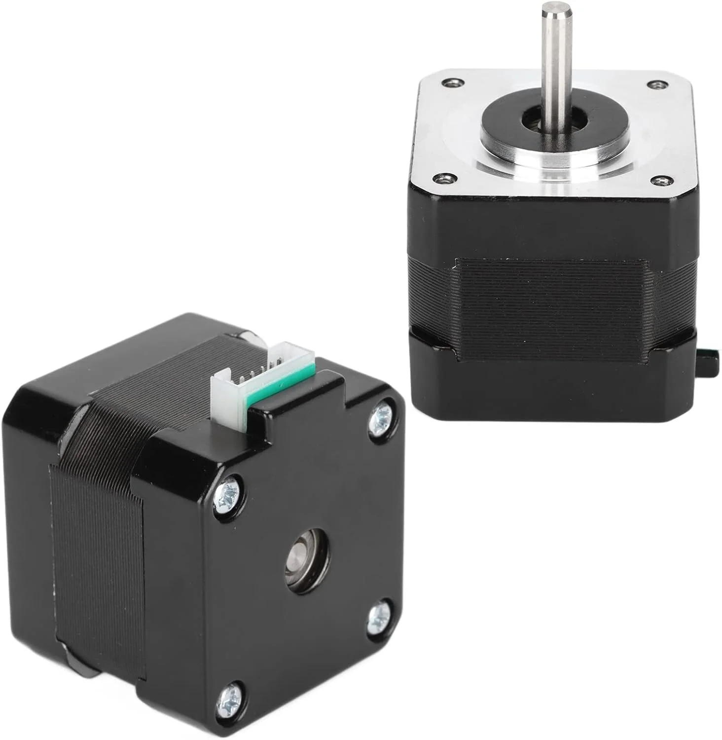موتور پله ای سری 42 سانگویو، گشتاور بالا 13Ncm، فلزی مشکی، زاویه پله 1.8 درجه، برای محور XYE سری CX-10 و محور E Ender-3، موتور چاپگر کم صدا