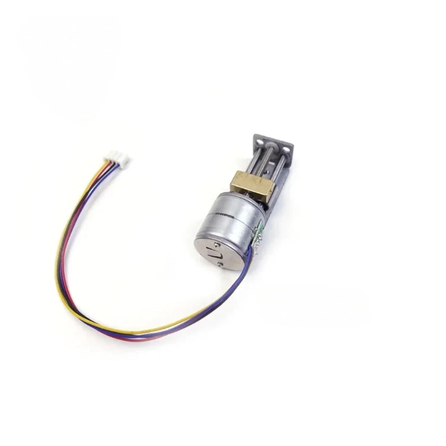 موتور پله ای DC 12V 20mm دو فاز 4 سیمه، استارتر الکترونیکی دقیق، اکچویتور خطی، اسلایدر پیچی، موقعیت یاب، مهره فلزی برنجی، استارتر موتور پرینتر سه بعدی