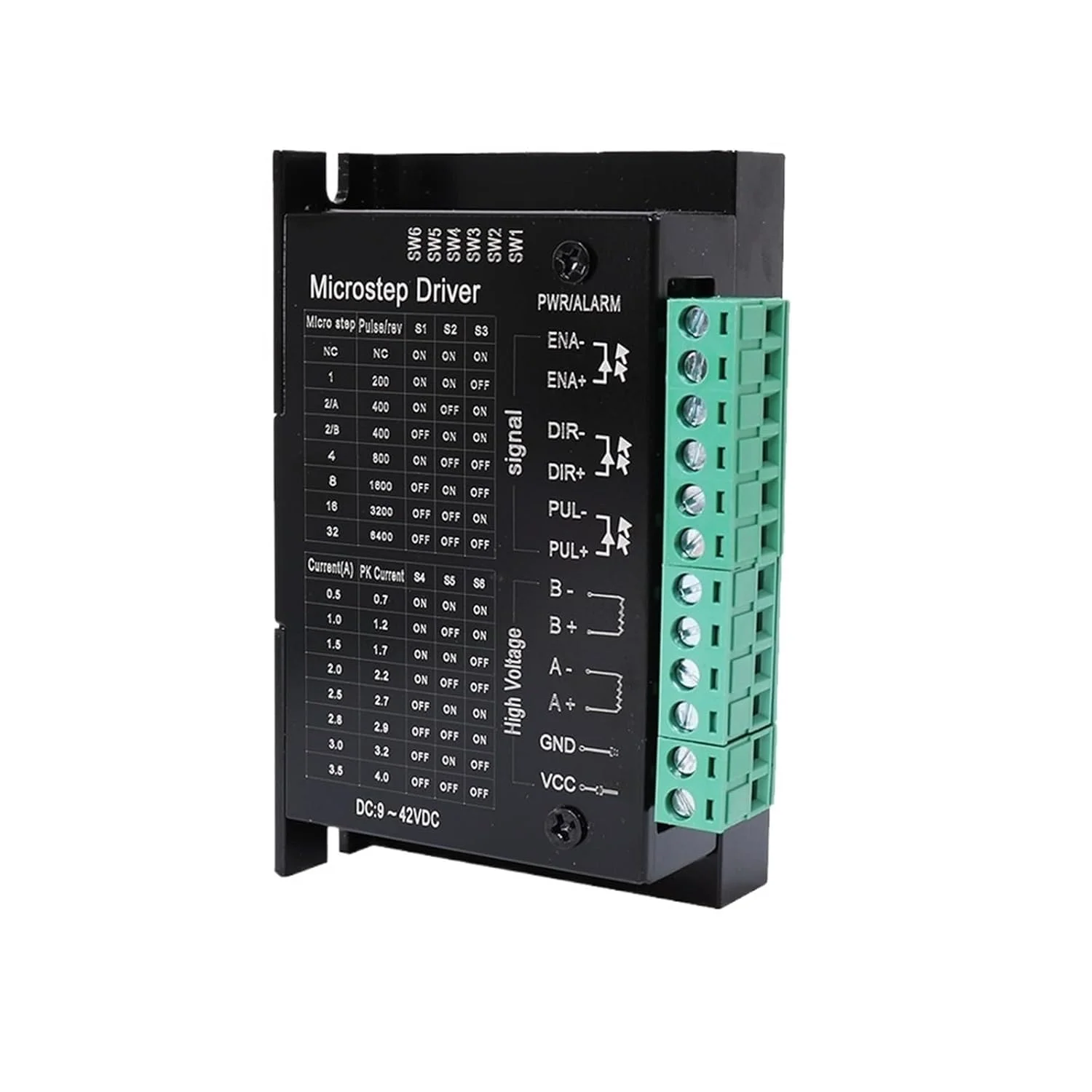 درایور موتور پله ای TB6600 ارتقا یافته 2 فاز 9-42VDC برای موتور NEMA23، کنترلر CNC روتر برای پرینتر سه بعدی