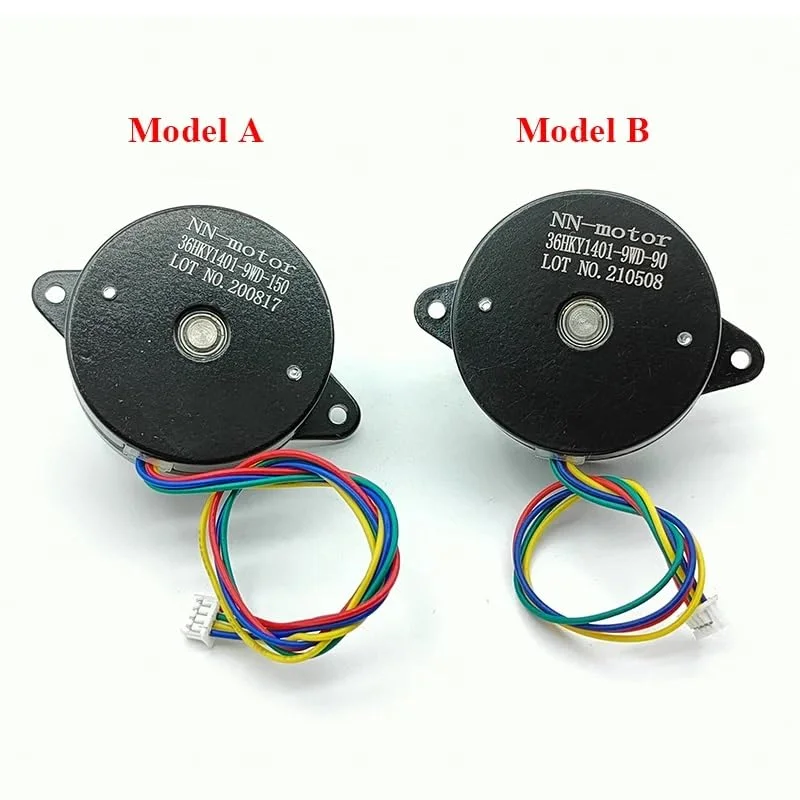 موتور پله ای مینی 36 میلی متری گرد نازک 0.9 درجه، موتور پله ای میکرو 2 فاز 4 سیمه با شفت 5 میلی متری و پولی برای پرینتر سه بعدی، CNC، ربات (مدل A)