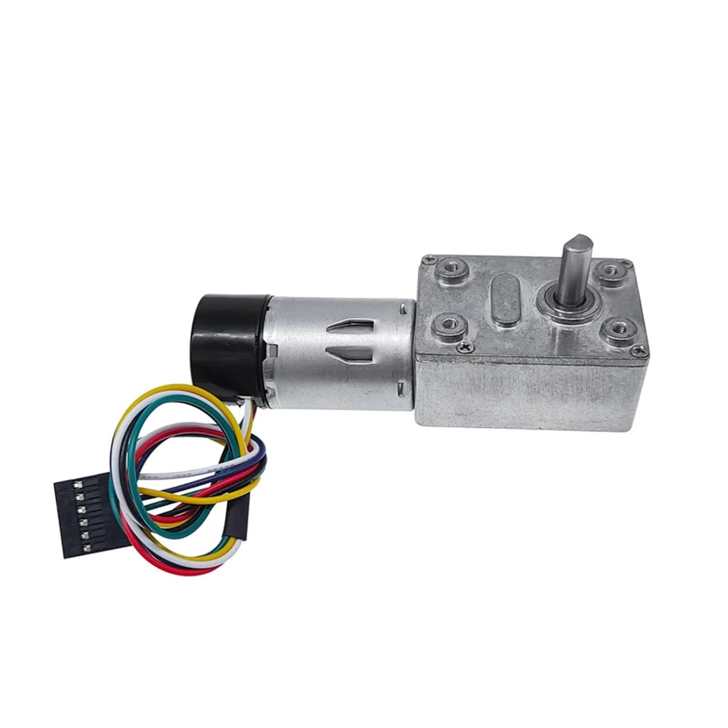 موتور پله ای ZGY370EC موتور DC با رمزگذار هال 11PPR JGY370 موتور گیربکس حلزونی DC12V گشتاور بالا 5-200 دور در دقیقه برای CNC و پرینتر سه بعدی (50)