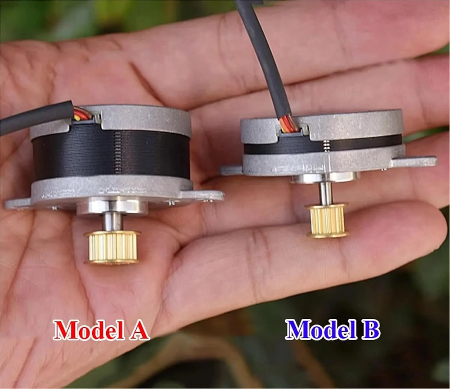 موتور پله ای گرد مینی 36 میلی متری STH-36C با زاویه 0.9 درجه، موتور پله ای 2 فاز 4 سیمه با چرخ قرقره همزمان برای پرینتر سه بعدی، 1 عدد (مدل B)