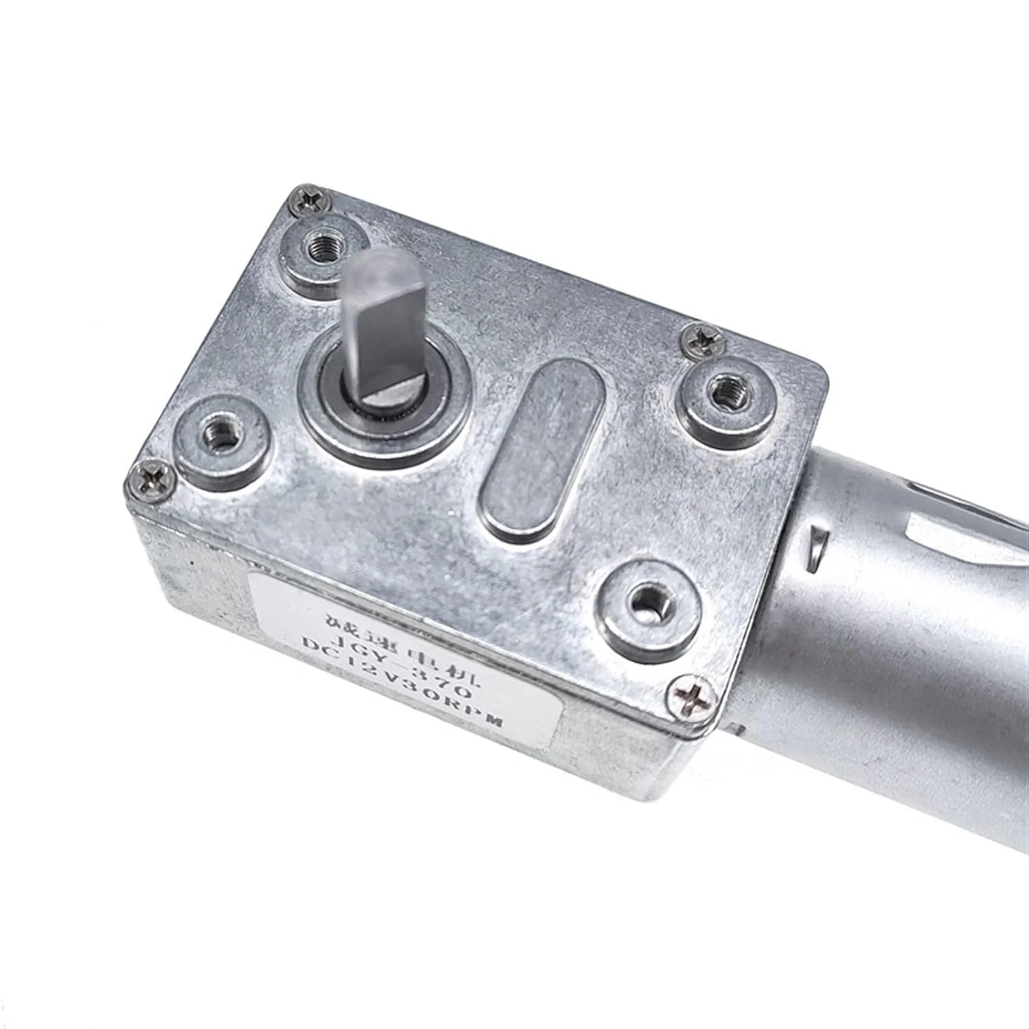 موتور پله ای ZGY370EC موتور DC با رمزگذار هال 11PPR JGY370 موتور گیربکس حلزونی DC12V گشتاور بالا 5-200 دور در دقیقه برای CNC و پرینتر سه بعدی (50)