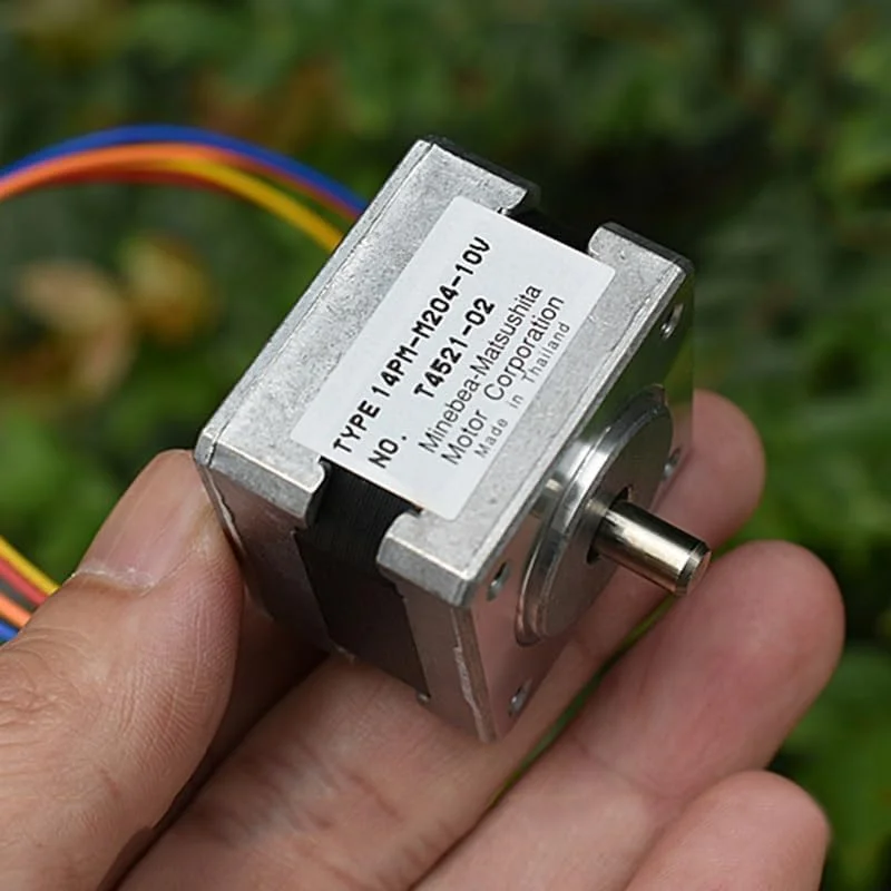 موتور پله ای هیبریدی نازک 35 میلی متری، 2 فاز، 4 سیم، شفت 5 میلی متری برای پرینتر سه بعدی، دستگاه CNC، ربات و دستگاه حکاکی