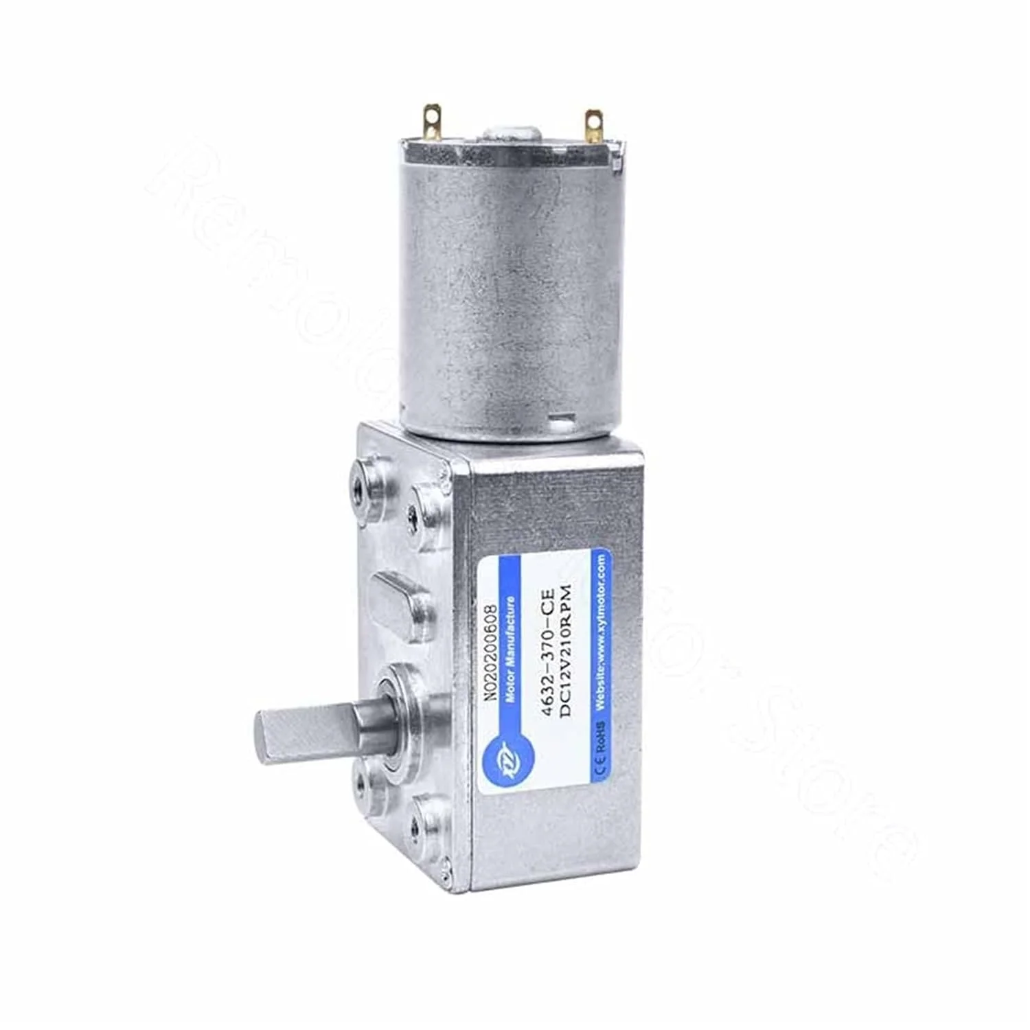 موتور پله ای، موتور کاهنده گیربکس DC 6V 12V 24V 2 3.3 6 10-150 دور در دقیقه، کاهنده دنده فلزی توربو کرمی برگشت پذیر JGY-370، قطعات لوازم جانبی DIY برای CNC پرینتر سه بعدی (40 دور در دقیقه، 24 ولت)