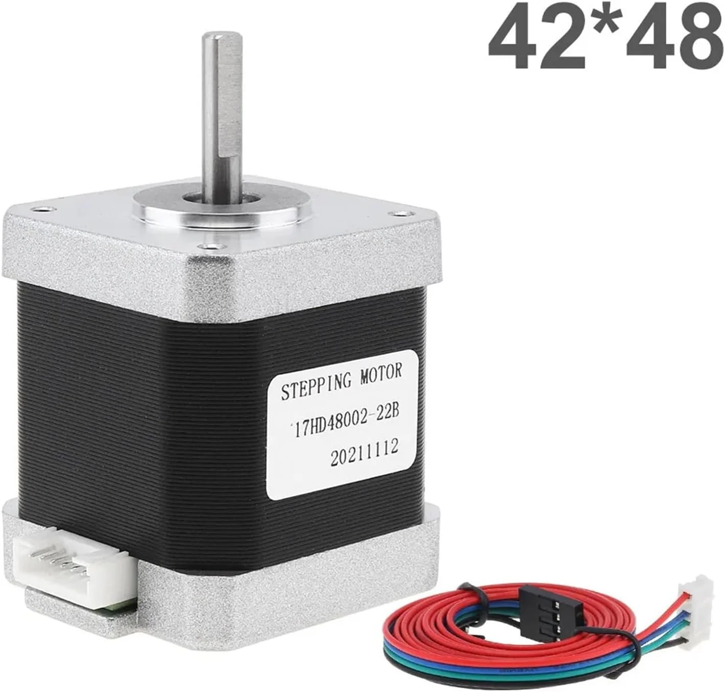 موتور پله ای Nema 17 مدل 42 با طول 60 میلی متر و گشتاور 70N.cm، مناسب برای تجهیزات اتوماسیون، CNC و قطعات پرینتر سه بعدی