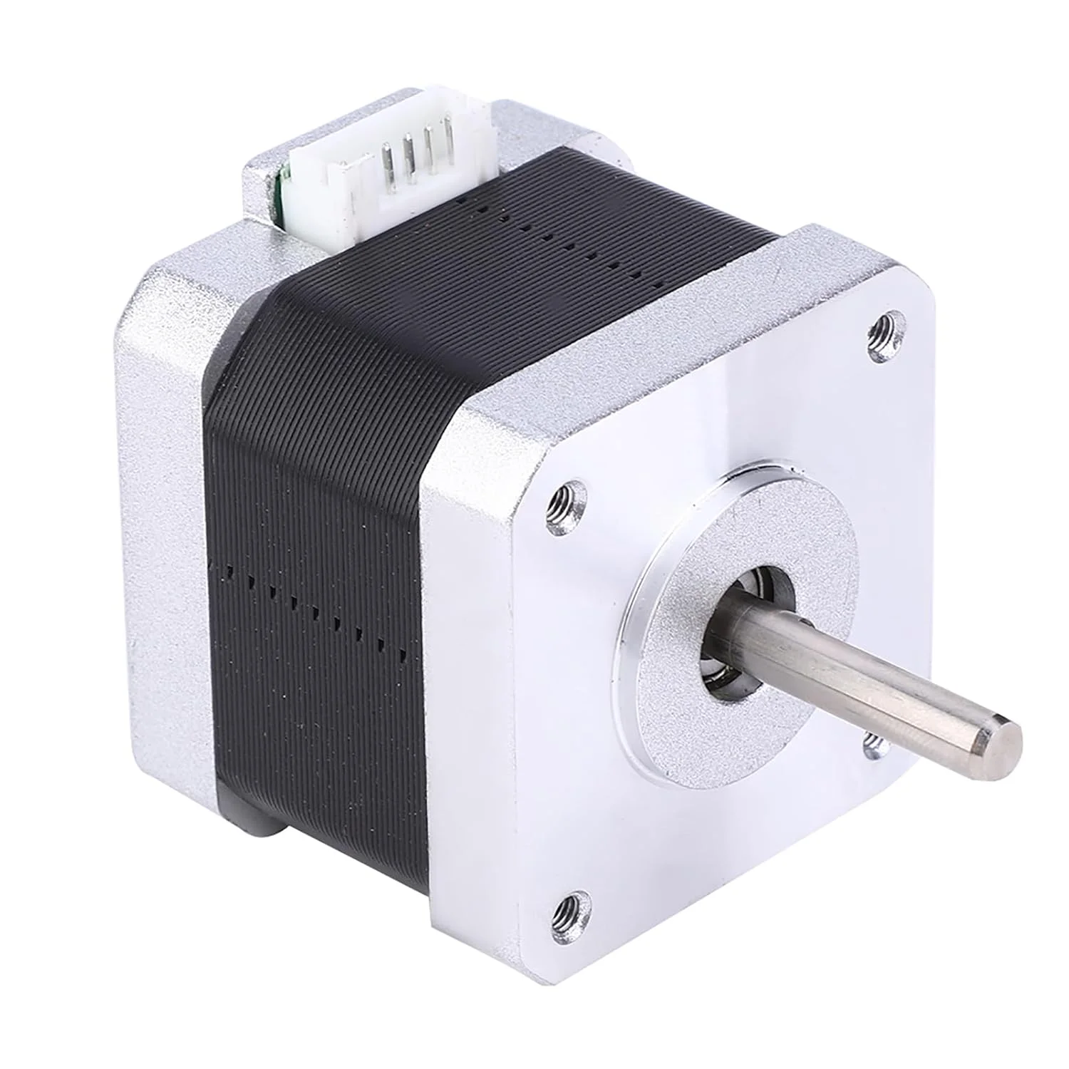 موتور پله ای 2 فاز، موتور پله ای Nema17 2 فاز 1.8 درجه، 3.6 ولت 1.5 آمپر موتور کم صدا با ثبات بالا، برد PCB تقویت شده، روتور مهر و موم شده، موتورهای چاپگر سه بعدی
