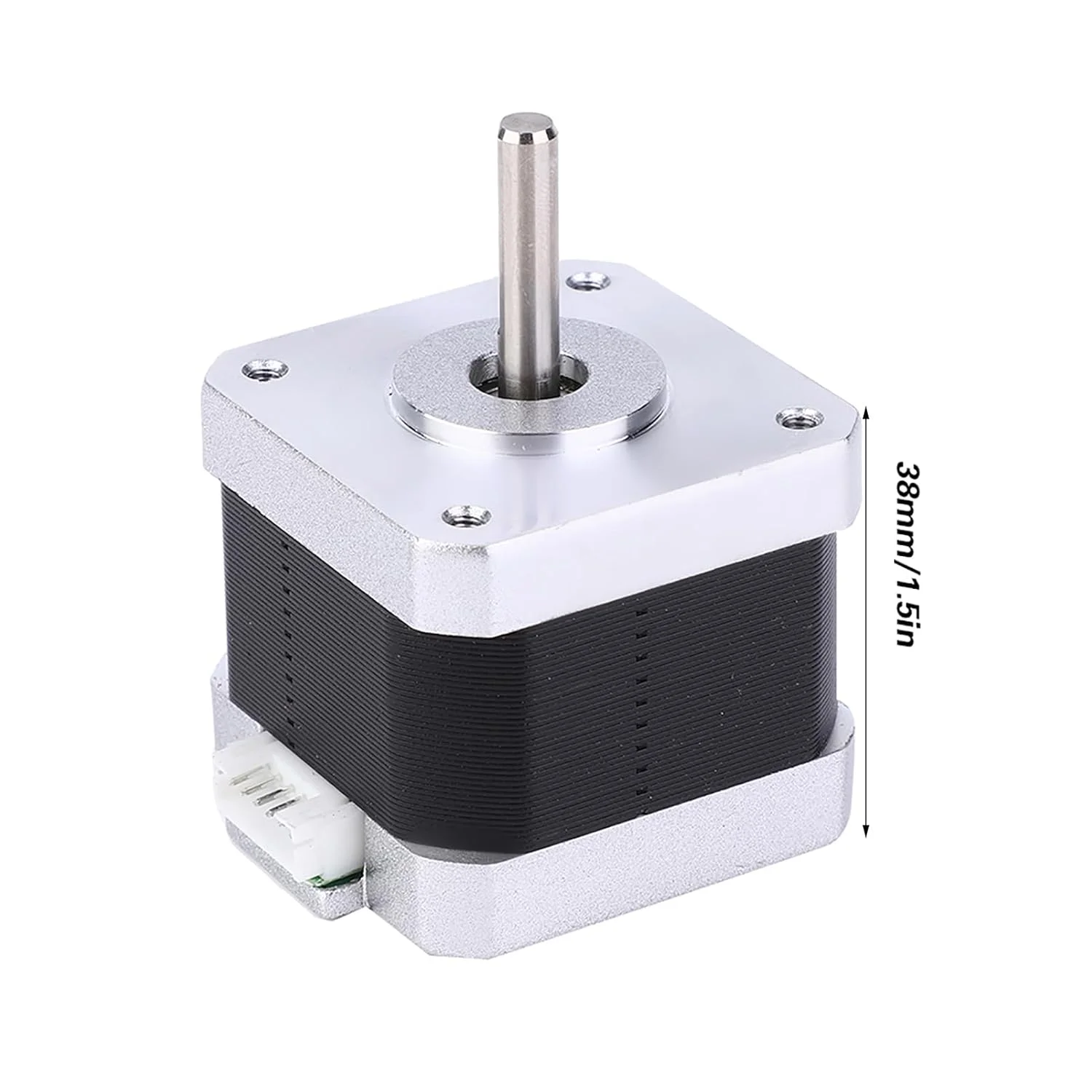 موتور پله ای 2 فاز، موتور پله ای Nema17 2 فاز 1.8 درجه، 3.6 ولت 1.5 آمپر موتور کم صدا با ثبات بالا، برد PCB تقویت شده، روتور مهر و موم شده، موتورهای چاپگر سه بعدی