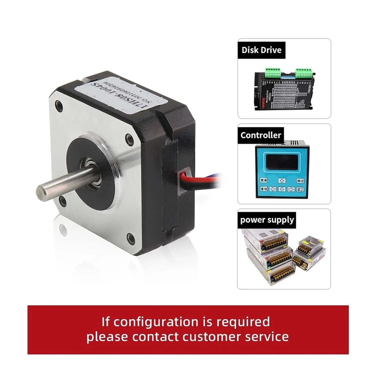 موتور پله ای Nema17، موتور پله ای 20 میلی متری 1 آمپر 16N.cm، موتور پله ای کوتاه 42، موتور 4 سیمه 17HS08-1004S، موتور پرینتر سه بعدی
