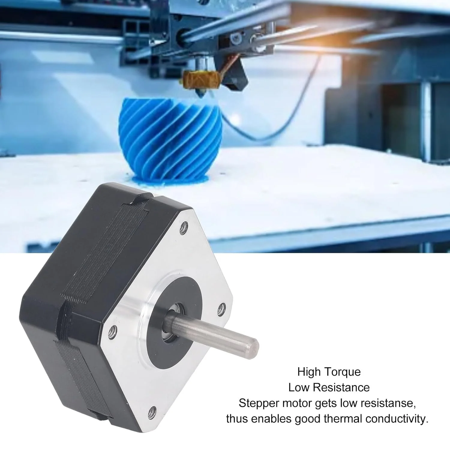 موتور پله ای کوچک 42 برای پرینترهای سه بعدی با نویز کم