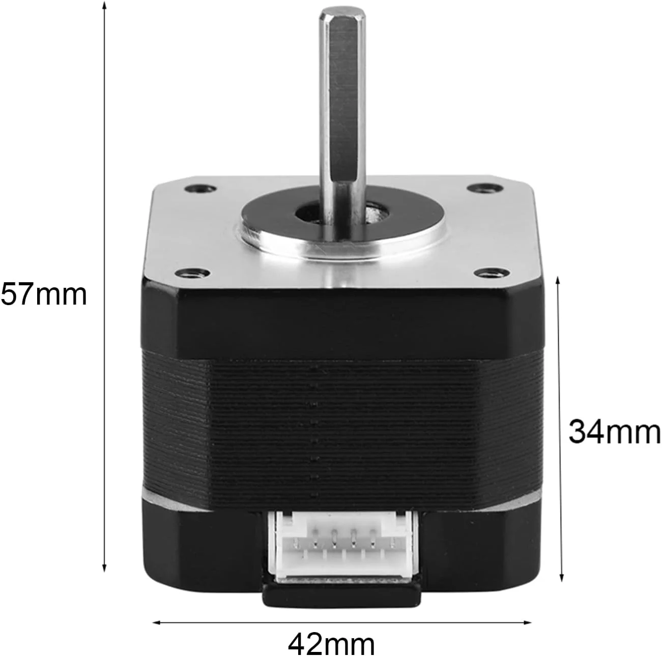 موتور پله ای، کیت موتور پله ای، موتورهای پله ای 1 عدد 4 سیمه 12 ولت 1.3 آمپر 0.30 نیوتن متر موتور پله ای 42 CNC موتور پله ای برای پرینتر سه بعدی و روتر CNC