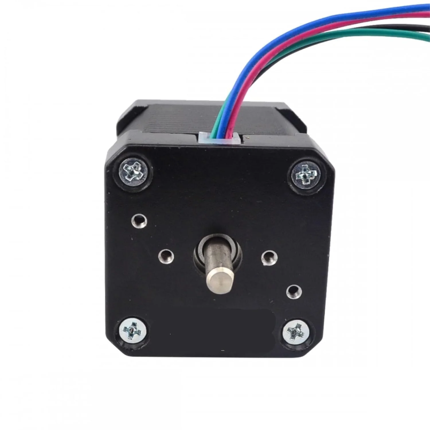 یک عدد موتور پله ای Nema 17، 48 میلی متر، 59Ncm، دو فاز، دو شفت، 2 آمپر، 4 سیم برای پرینتر سه بعدی CNC XYZ