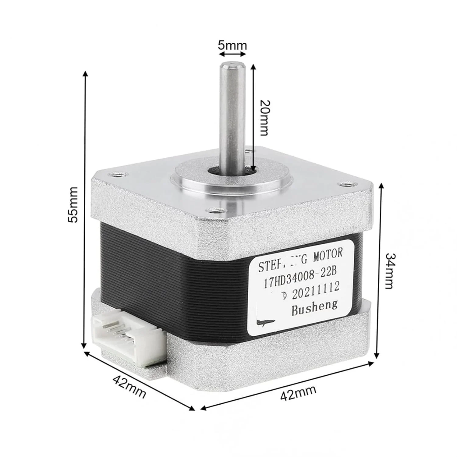 موتور پله ای 42 موتور پرینتر سه بعدی 17HD34008-22B یک عدد موتور پله ای 42 موتور پرینتر سه بعدی 17HD34008-22B یک عدد