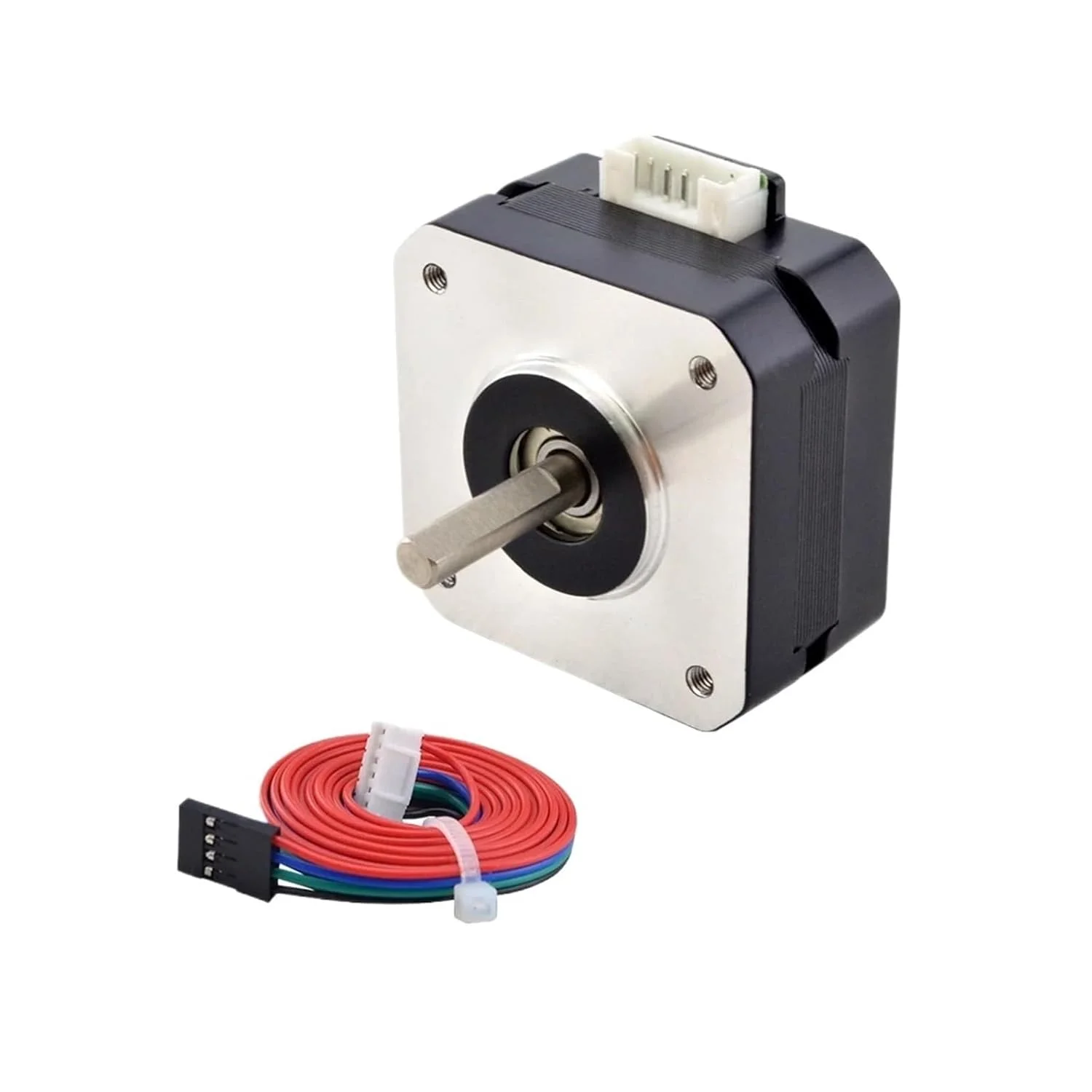 موتور پله ای Nema 17، 17Ncm، 42x23mm، موتور پله ای 2 فاز، 1 آمپر برای پرینتر سه بعدی، موتور CNC XYZ