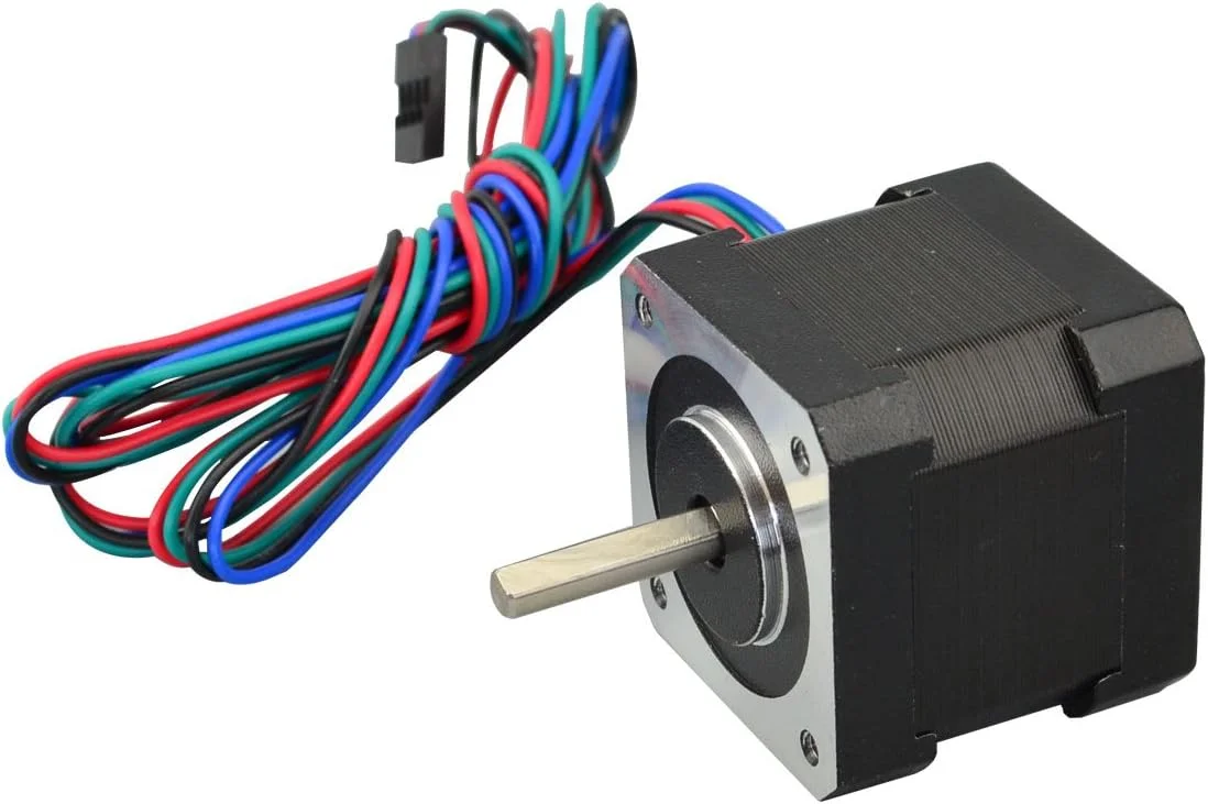 موتور پله ای STEPPERONLINE Nema 17 دو قطبی 40mm 45Ncm 2A 4 سیمه مناسب پرینتر سه بعدی و CNC