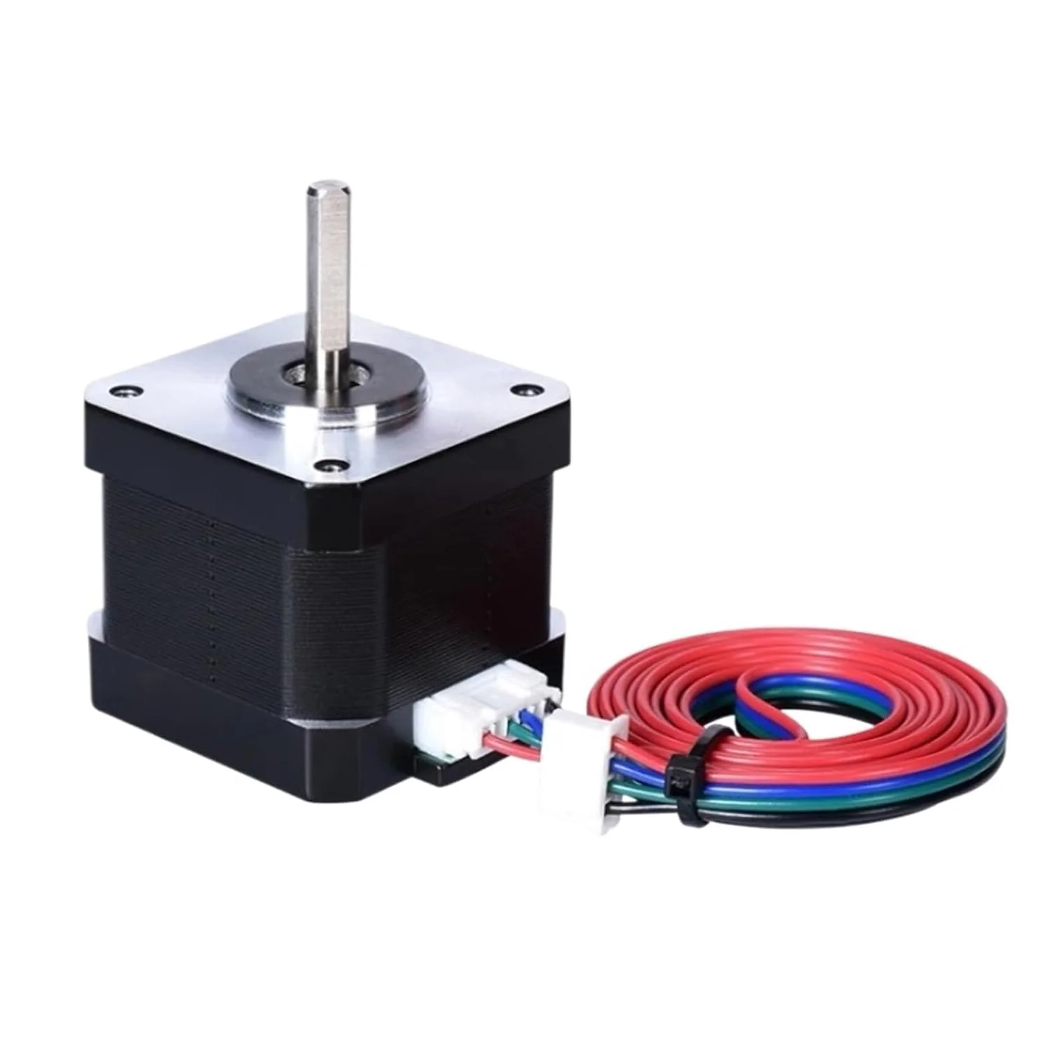 یک عدد موتور پله ای Nema 17، موتور 42 با ارتفاع 38 میلی متر برای چاپگر سه بعدی، 1.2 آمپر، شفت D شکل