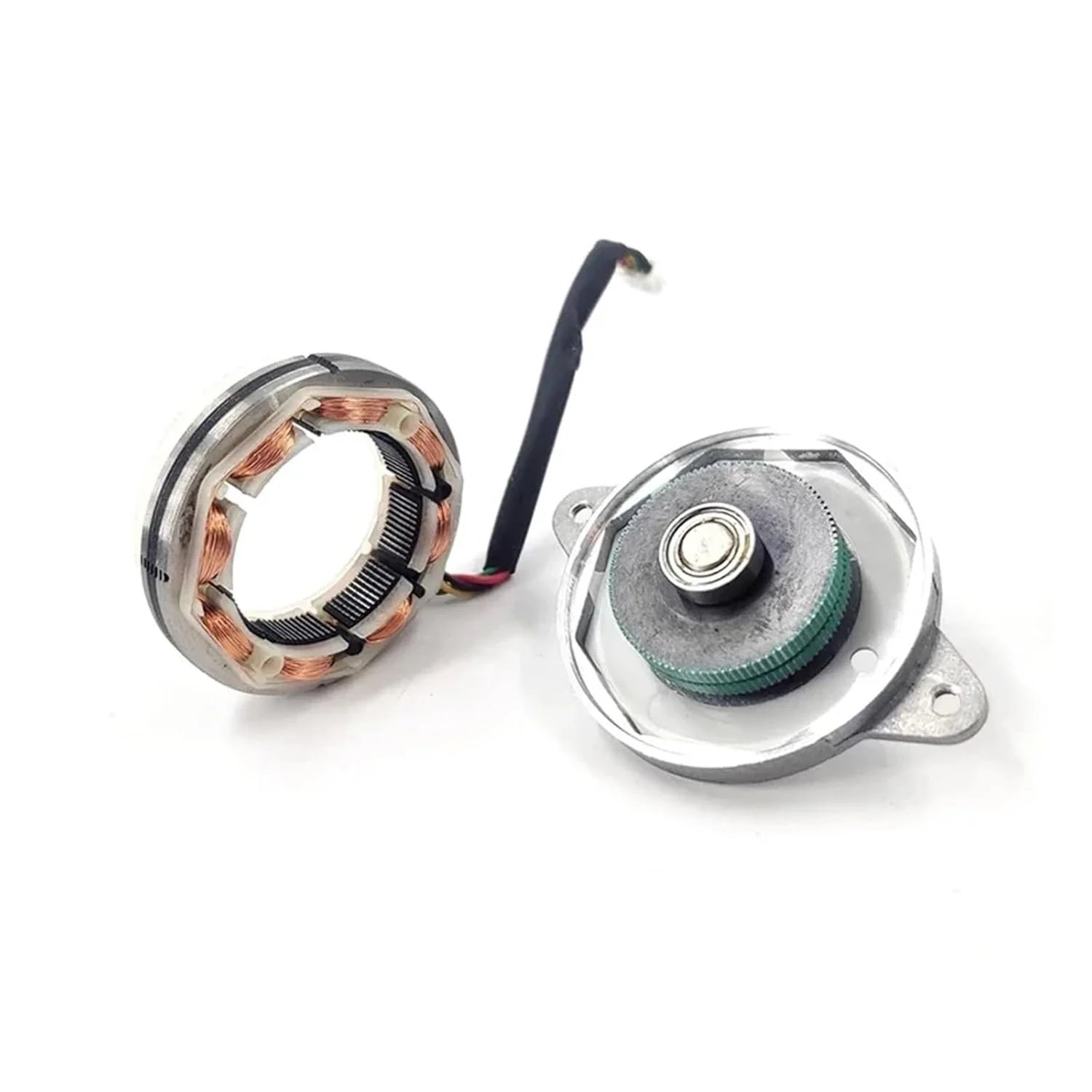 استارتر الکترونیکی پله ای نازک گرد 36 میلی متری 1.8 درجه، 2 فاز 4 سیمه، چرخ قرقره سنکرون پله ای برای استارتر موتور ربات CNC پرینتر سه بعدی