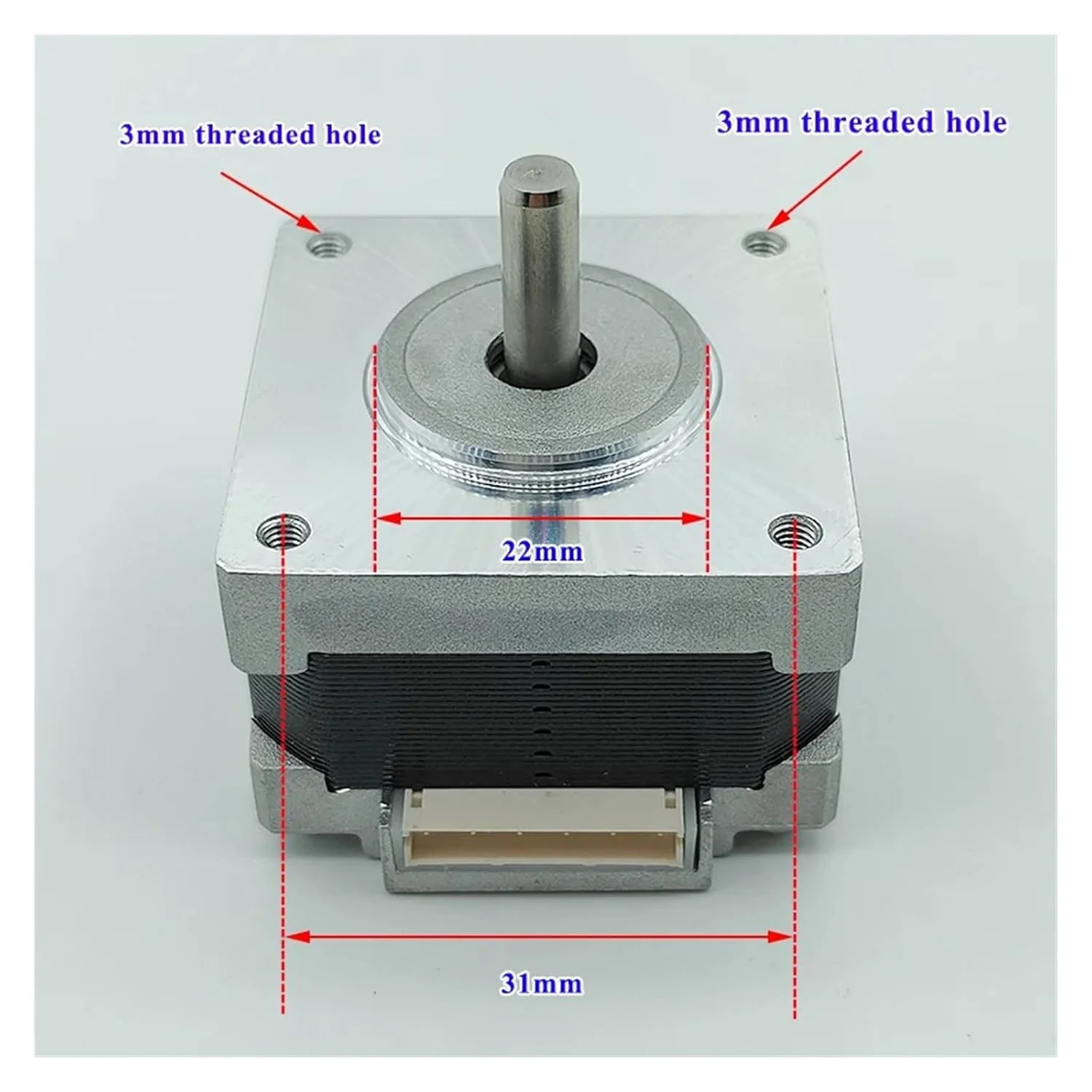 استپ موتور الکترونیکی 39 میلی‌متری 16، استارتر الکترونیکی پله‌ای 2 فاز 4 سیمه DC 12V-24V، پولی 20T با زاویه 1.8 درجه برای استارتر موتور دستگاه حکاکی CNC پرینتر سه بعدی