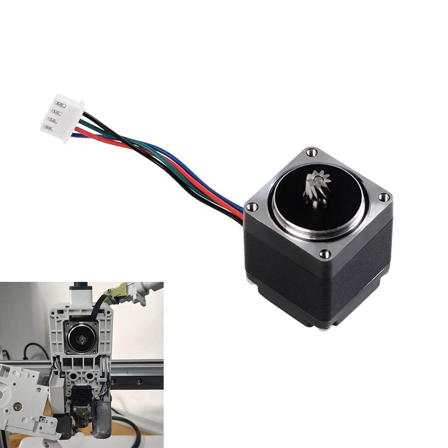 موتور پله ای 28 میلی متری فلزی برای اکسترودر پرینتر و کاربردها، موتور پله ای با دقت بالا و اتلاف حرارت