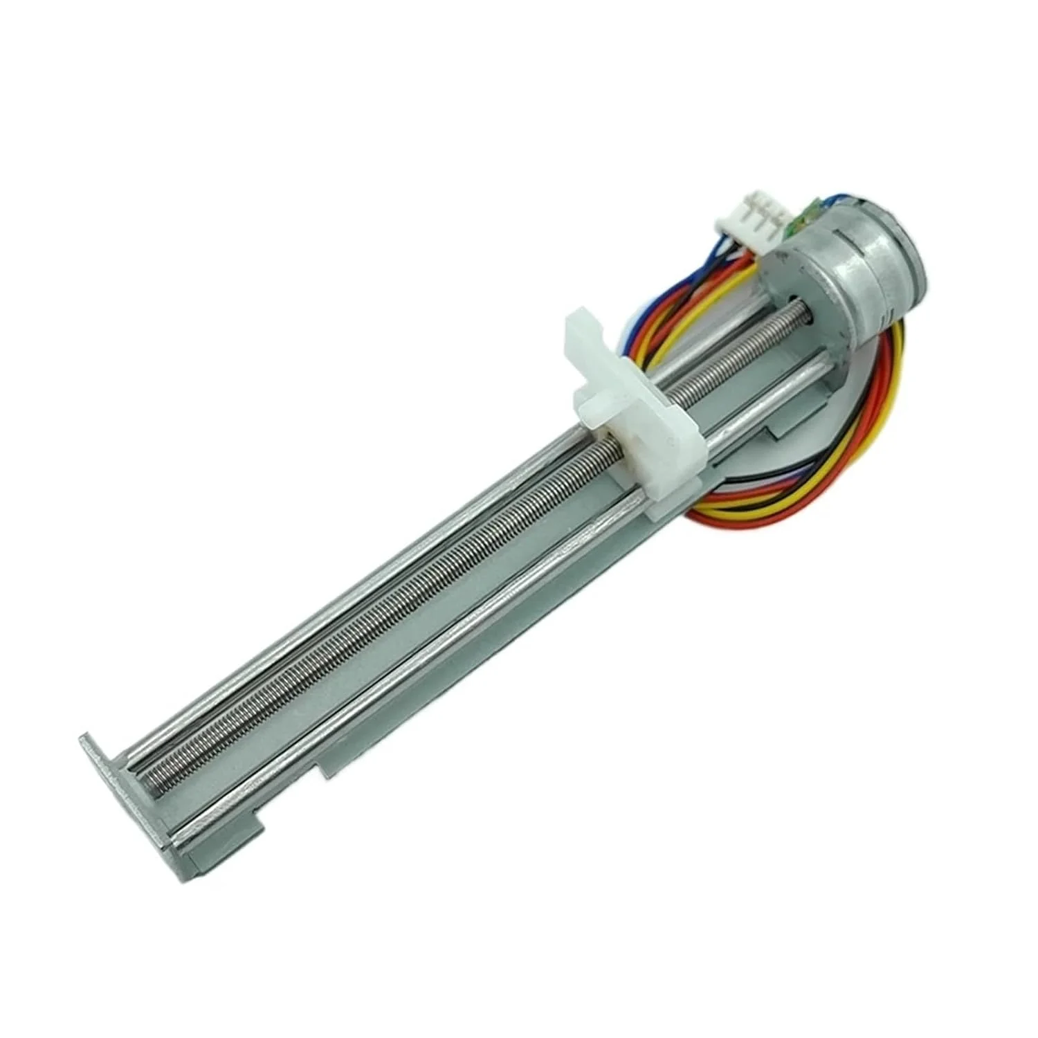 استپ موتور خطی 80 میلی‌متری با شفت 15 میلی‌متری، استارتر الکترونیکی DC 5V 6V دو فاز 4 سیمه با میله پیچ بلند برای موتورهای پرینتر سه بعدی و لیزر