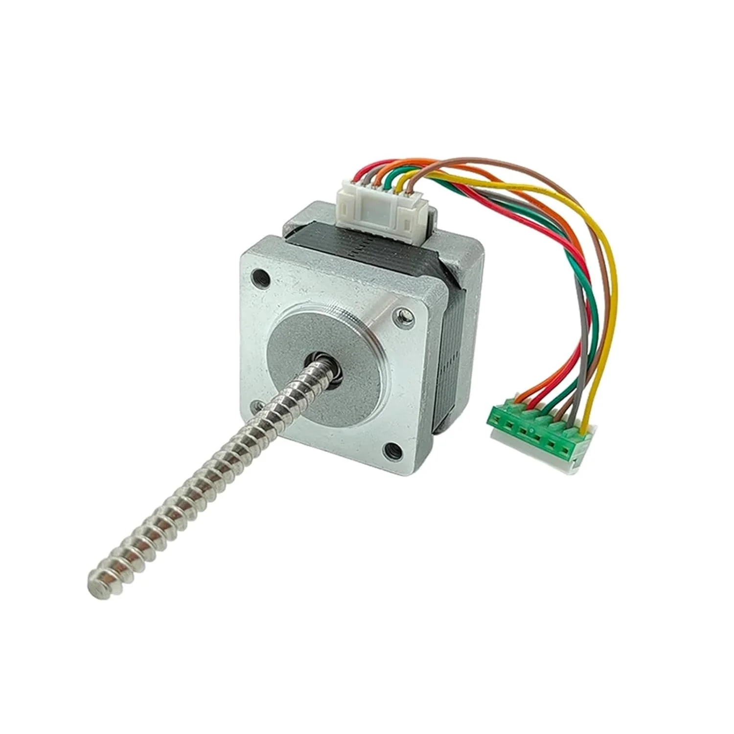 موتور پله ای NEMA14 35MM، استارتر الکترونیکی 1.8 درجه 2 فاز 4 سیم، استارتر الکترونیکی بلبرینگ دوگانه، شفت پیچ بلند 5 میلی متری، موتور استارتر پرینتر سه بعدی DIY
