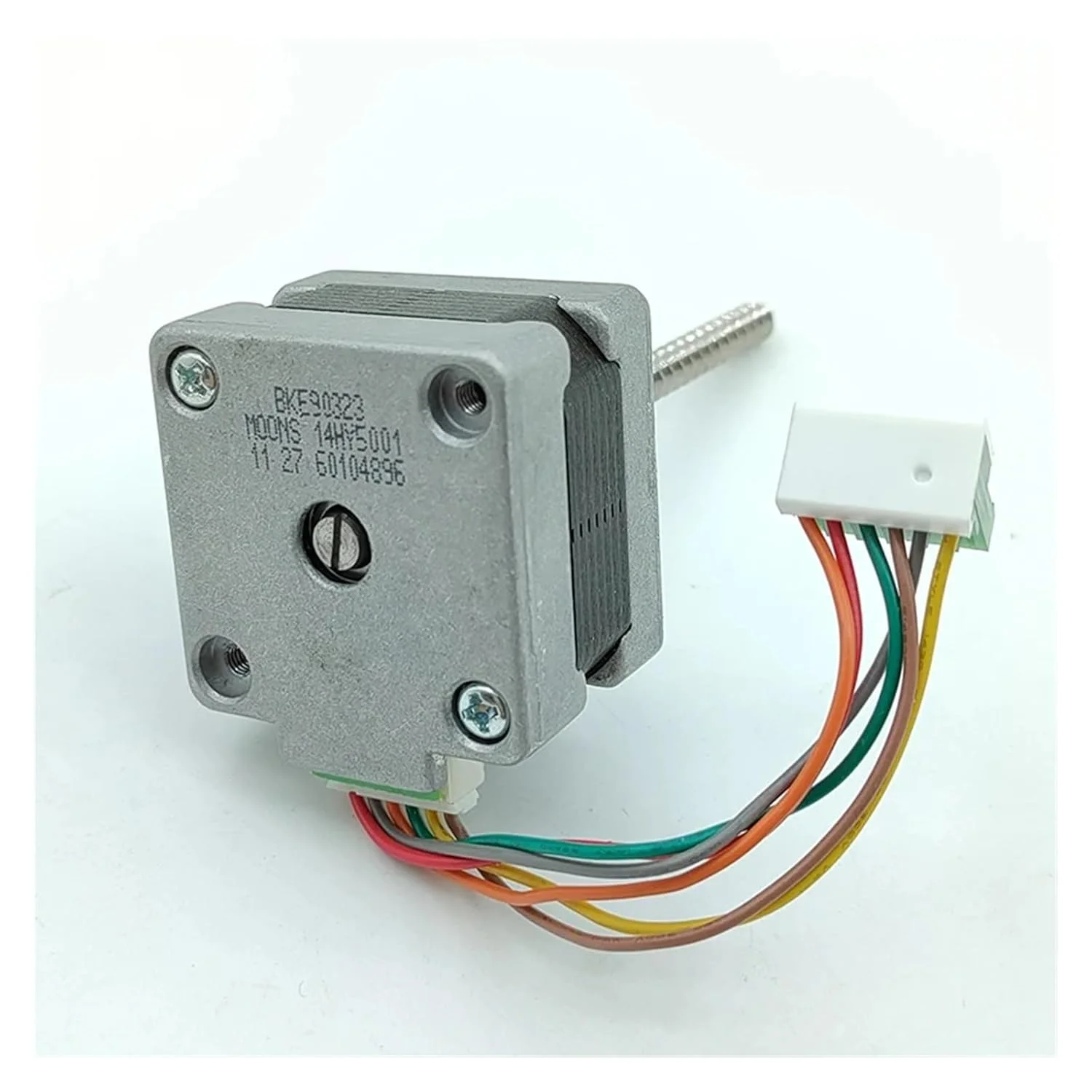 موتور پله ای NEMA14 35MM، استارتر الکترونیکی 1.8 درجه 2 فاز 4 سیم، استارتر الکترونیکی بلبرینگ دوگانه، شفت پیچ بلند 5 میلی متری، موتور استارتر پرینتر سه بعدی DIY