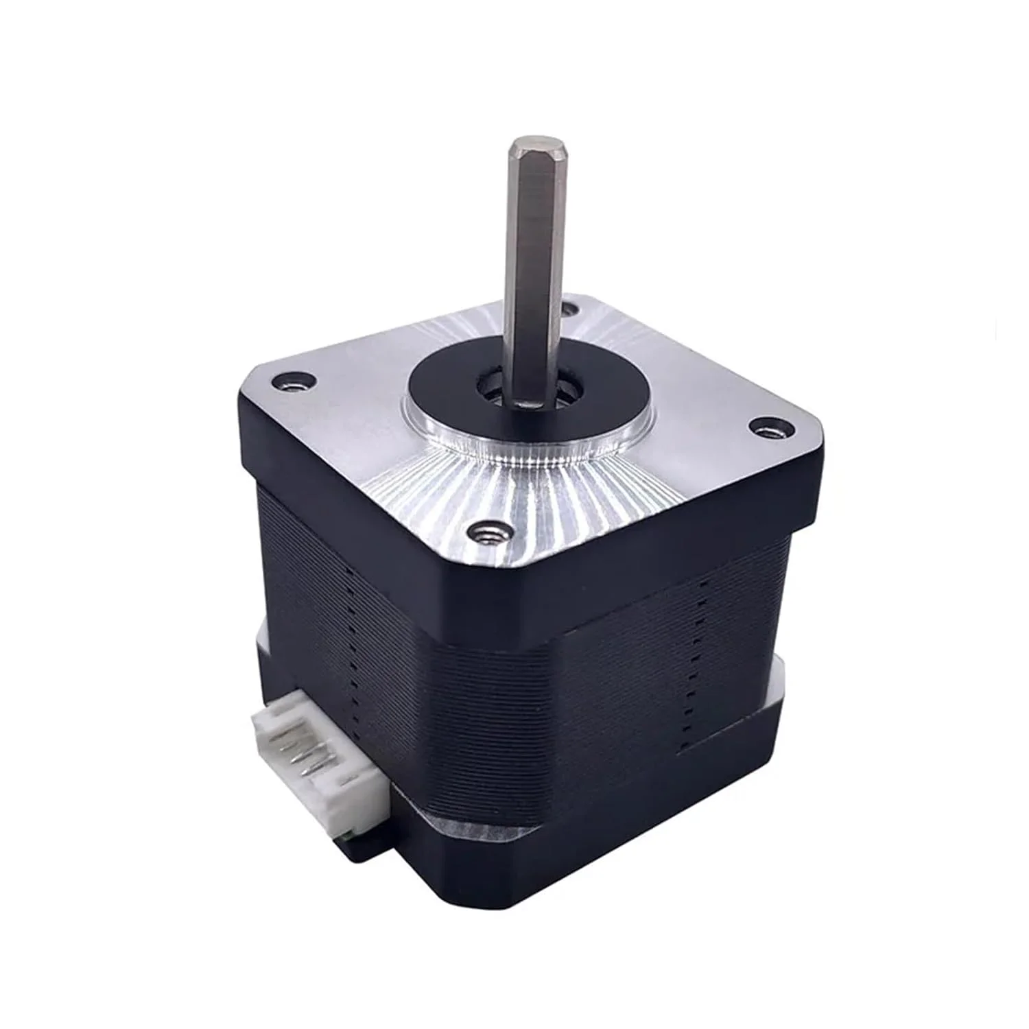 موتور پله‌ای Nema 17، ارتفاع 38 میلی‌متر، 1.2 آمپر، شفت D شکل، مناسب برای پرینتر سه بعدی