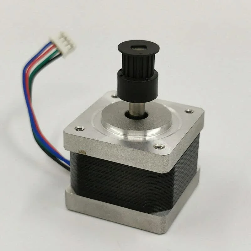 موتور پله ای 35 میلی متری 1.8 درجه 2 فاز 4 سیم قرقره 6.8 اهم برای ربات CNC پرینتر سه بعدی