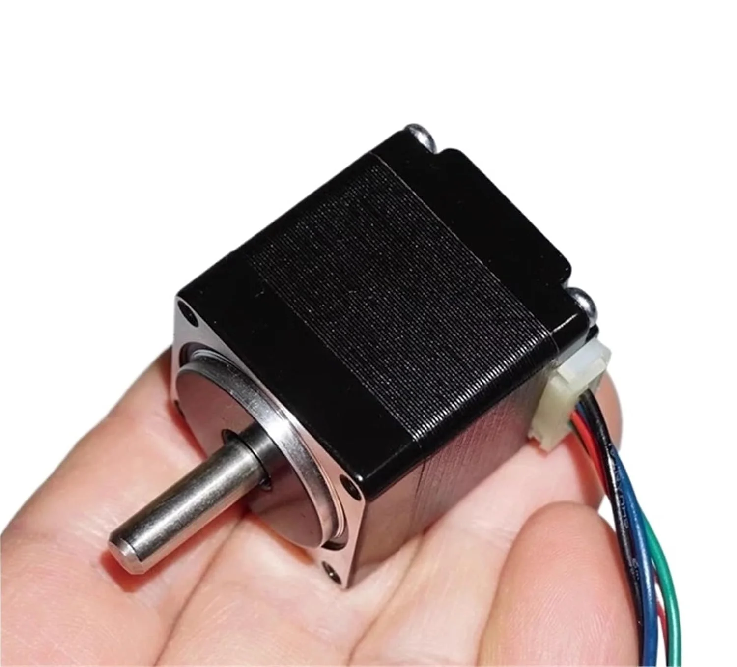 موتور پله ای مینیاتوری 28mm*28mm با زاویه 1.8 درجه، 2 فاز، 4 سیم، موتور پله ای هیبریدی با شفت 5 میلی متری برای پرینتر سه بعدی، CNC، ربات، 1 عدد