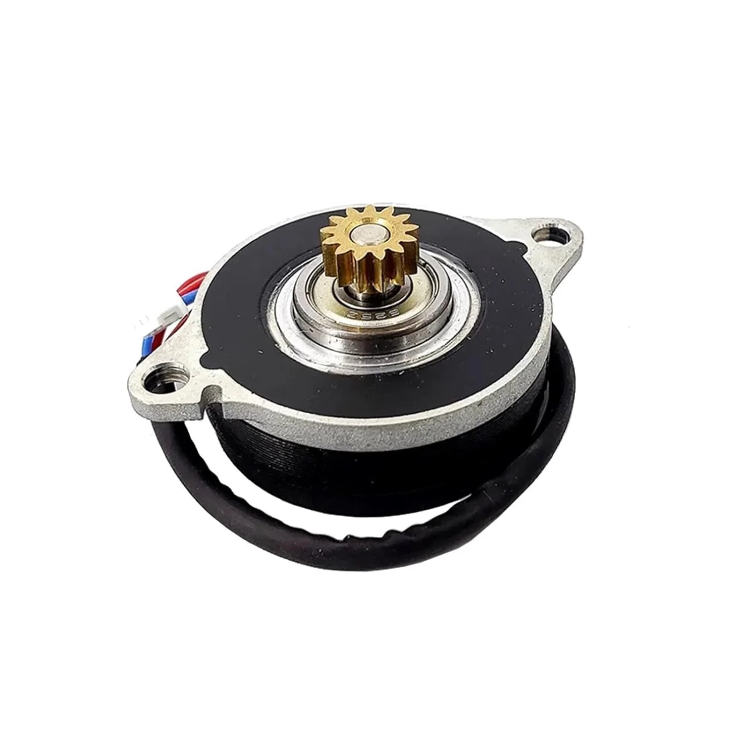 موتور پله ای 0.9 درجه 36 میلی متری استارتر الکترونیکی DC 12V دو فاز 4 سیم گرد نازک استپینگ استارتر الکترونیکی 13 دندانه چرخ قرقره MXL مناسب پرینتر سه بعدی DIY ربات CNC