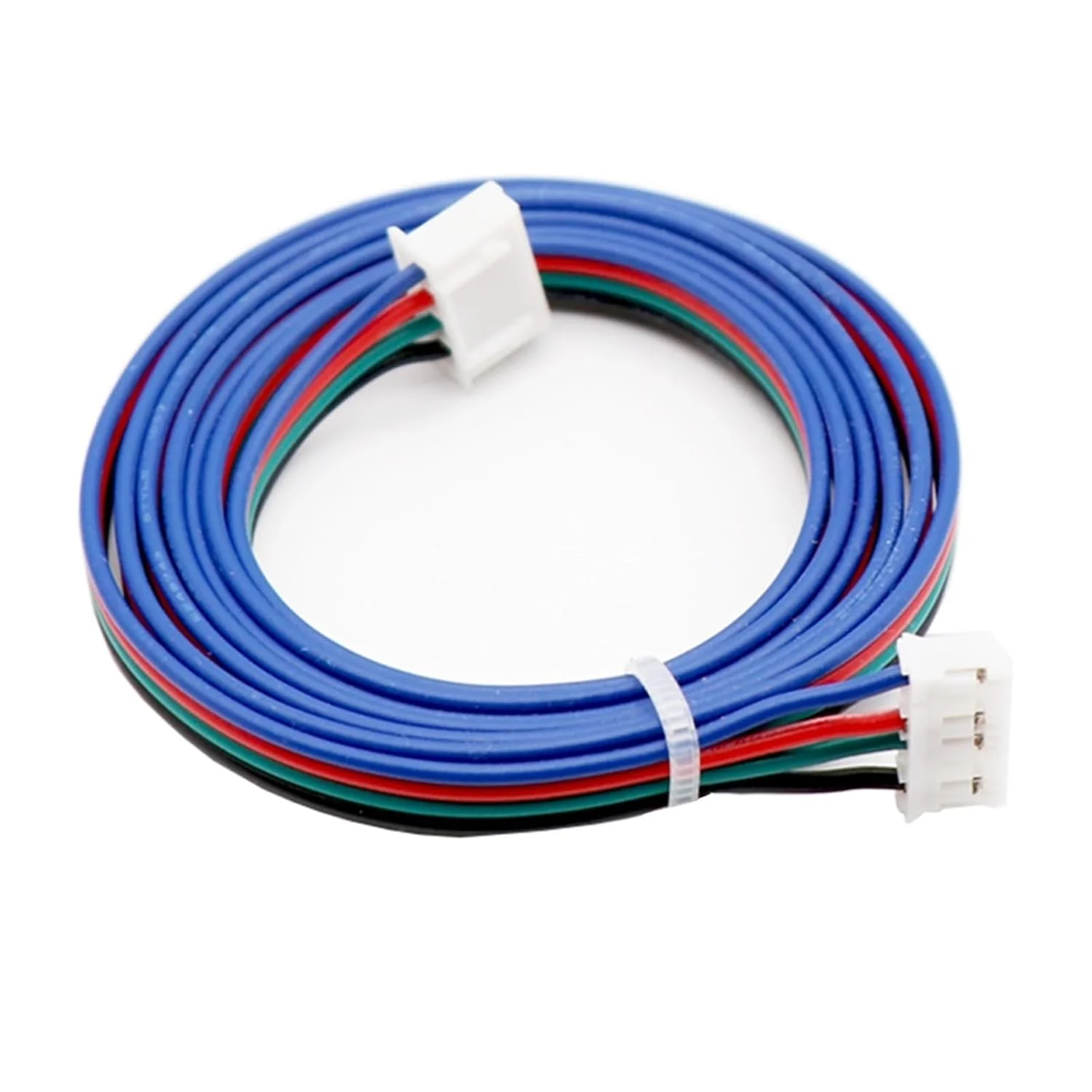 5 عدد کابل/سیم موتور پله ای 50/100/150 سانتی متری XH2.54 اتصال 4 پین به ترمینال 6 پین سفید قطعات پرینتر سه بعدی (100CM White XH2.54)