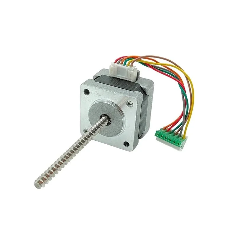 استپر الکترونیکی NEMA14 35MM با زاویه 1.8 درجه، 2 فاز، 4 سیم، استپر الکترونیکی با بلبرینگ دوگانه، شفت پیچی بلند 5 میلی متری، مناسب برای پرینتر سه بعدی DIY