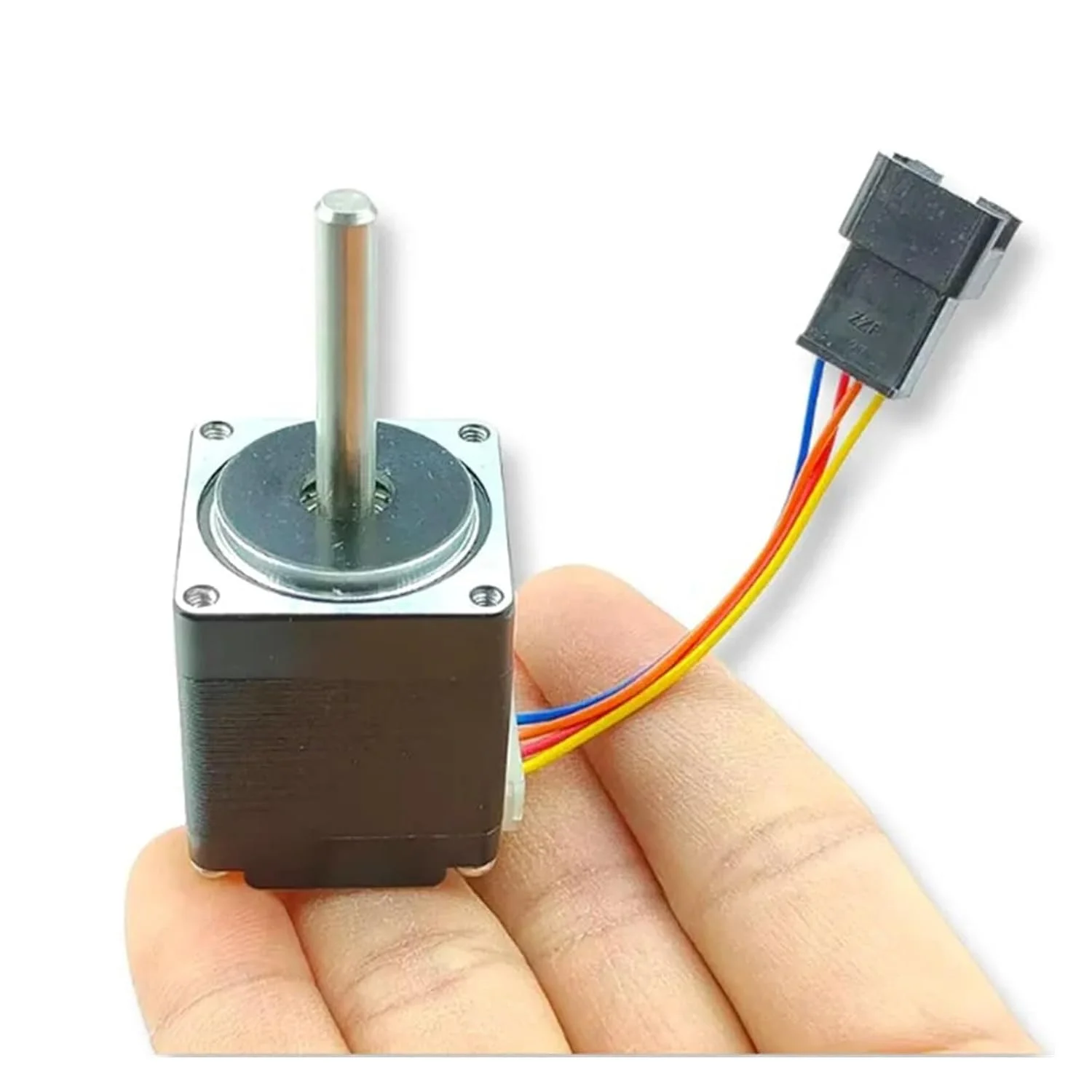 استارتر الکترونیکی استپر هیبریدی 1.8 درجه 28 میلی متری 2 فاز 4 سیم شفت بلند 5 میلی متری برای استارتر موتور پرینتر سه بعدی