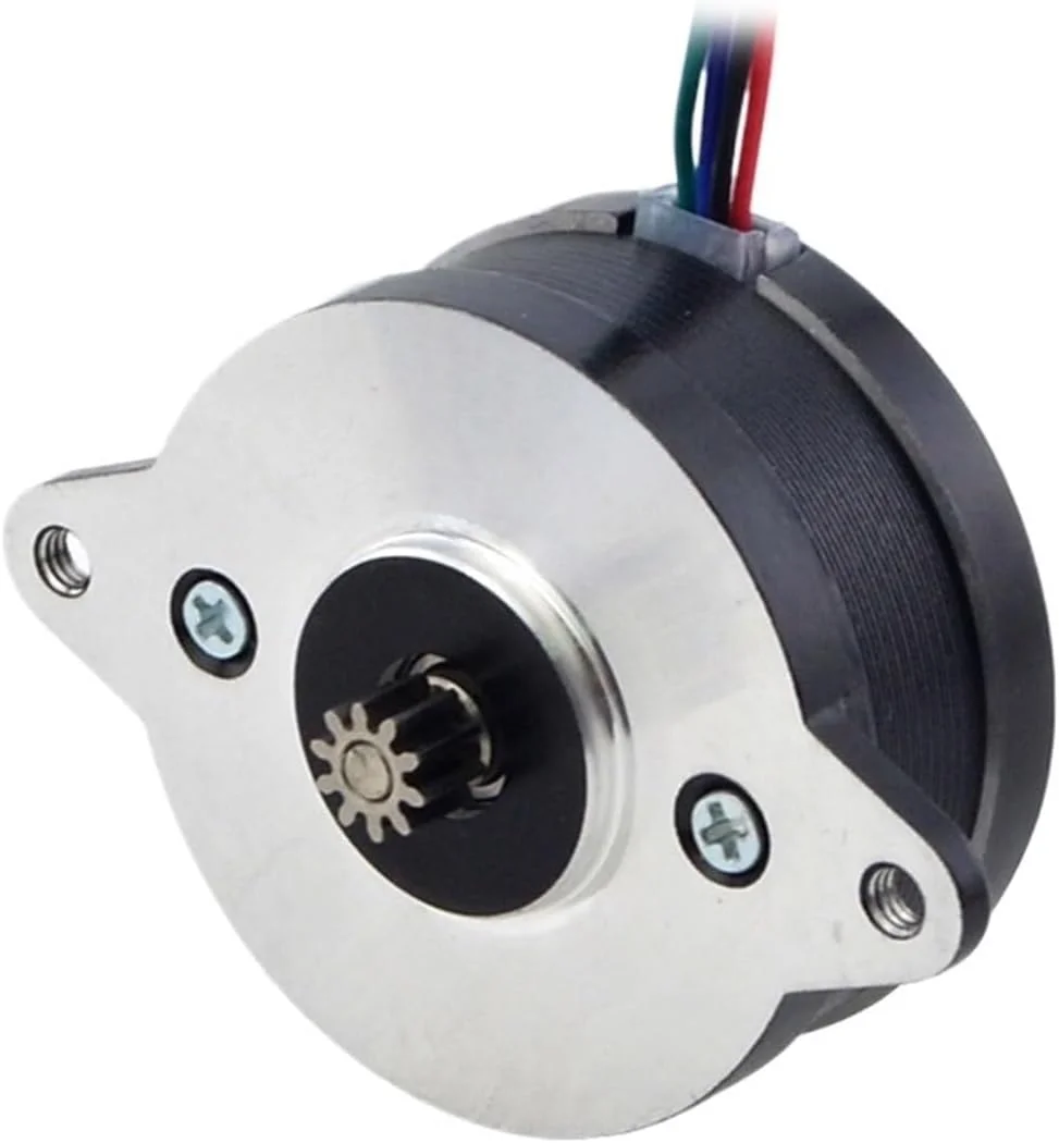 موتور پله ای، موتور پله ای Nema 14 دو قطبی 0.9 درجه 8Ncm 1.0A Φ36x17mm 4 سیم برای پرینتر سه بعدی، دستگاه CNC، ماشین فرز حکاکی - سری E