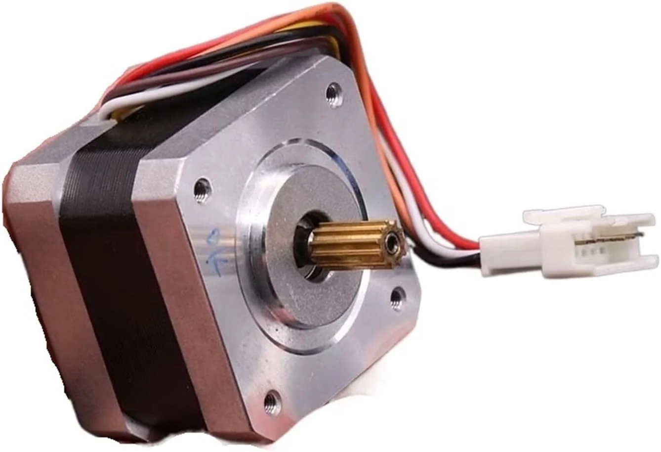 موتور پله ای Nema 17 موتور 42 بلبرینگ 2 فاز 6 سیم 0.2Nm 31.4mm موتور پله ای Nema17 1.8 درجه با پولی تایمینگ، پرینتر سه بعدی