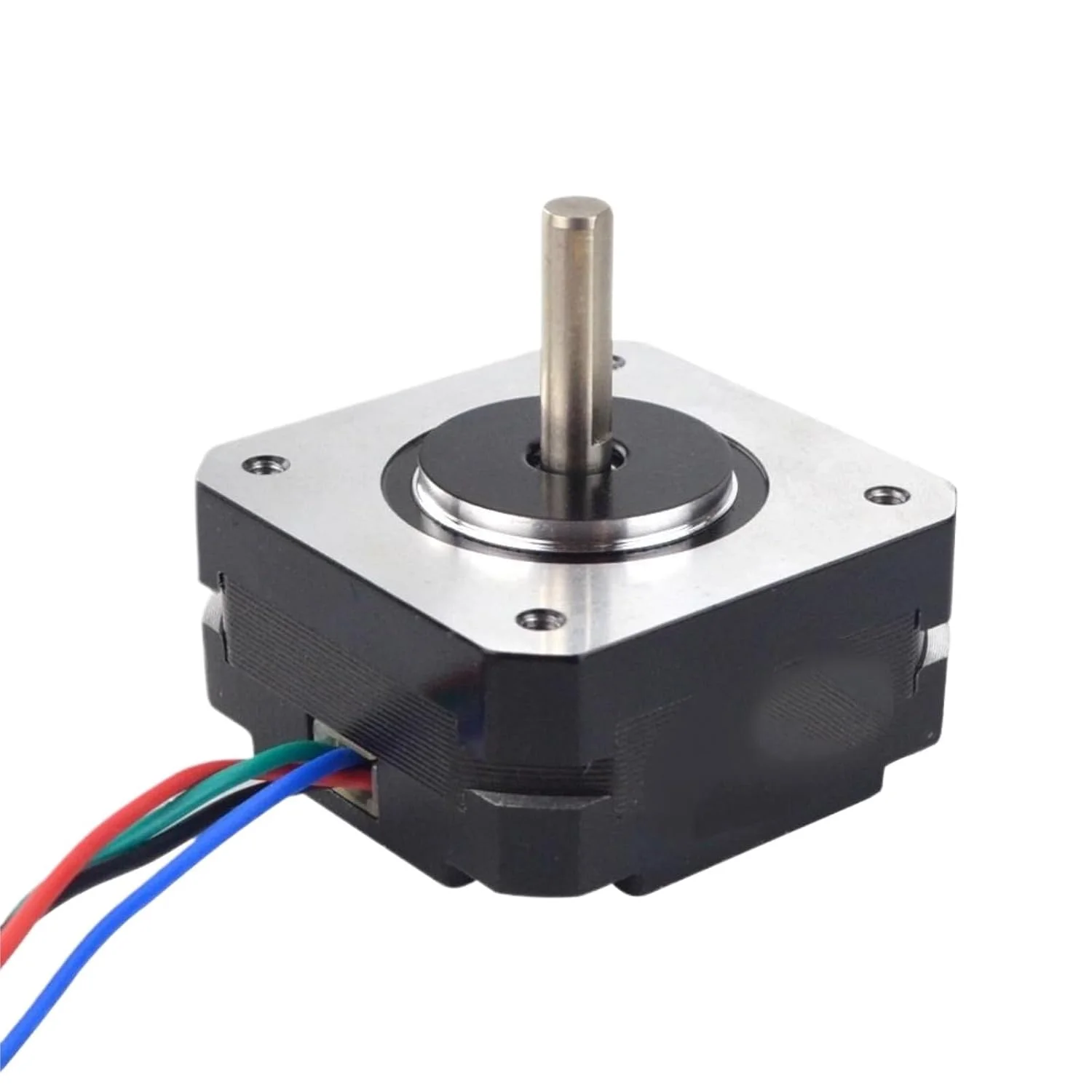 یک عدد موتور پله ای Nema 17 بدنه کوتاه، 16Ncm 1A، 4 سیم، مدل 17HS08-1004S برای اکسترودر CNC و موتور پرینتر سه بعدی