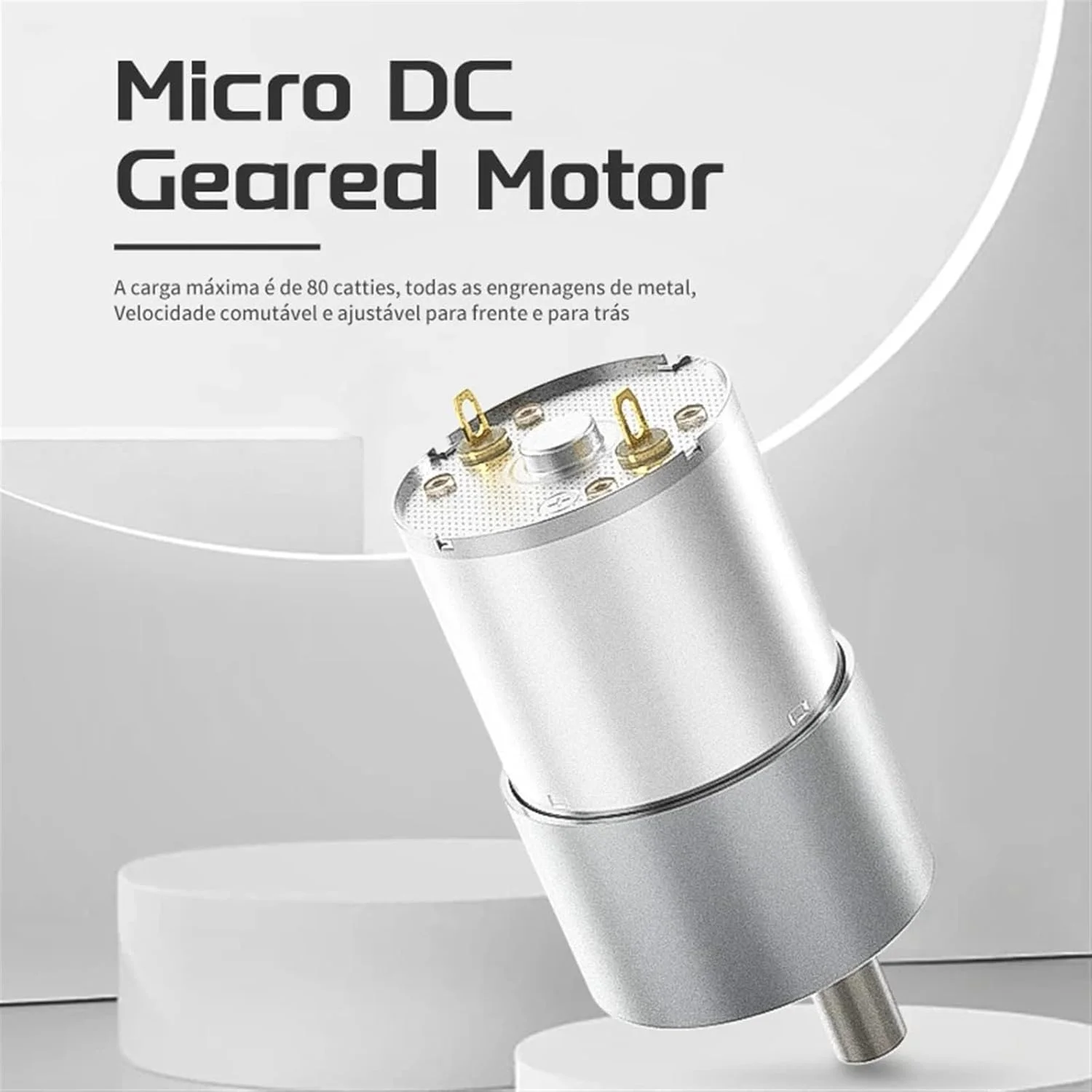 موتور پله ای، موتور گیربکس DC مدل 37-3530 با ولتاژ 12/24 ولت، گیربکس تمام فلزی 37 میلی متری، 4 دور در دقیقه - 1600 دور در دقیقه، موتور گیربکس با گشتاور بالا و شفت خارج از مرکز برای پرینتر سه بعدی CNC (333 دور در دقیقه، موتور تکی 12 ولت)