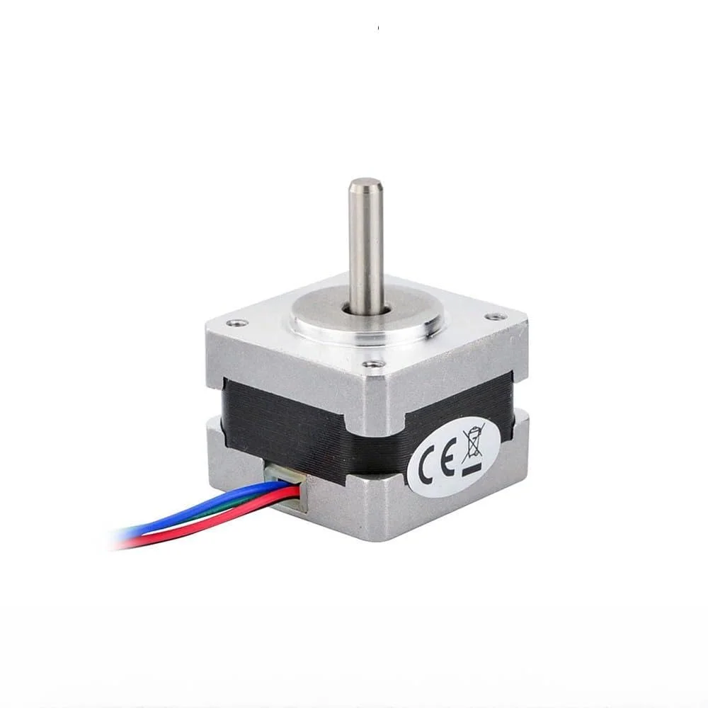 موتور پله ای Nema 14، گشتاور 14Ncm (20oz.in)، ابعاد 35x26mm، ولتاژ 12V، جریان 0.4A، 4 سیم برای پرینتر سه بعدی - (نوع: A)