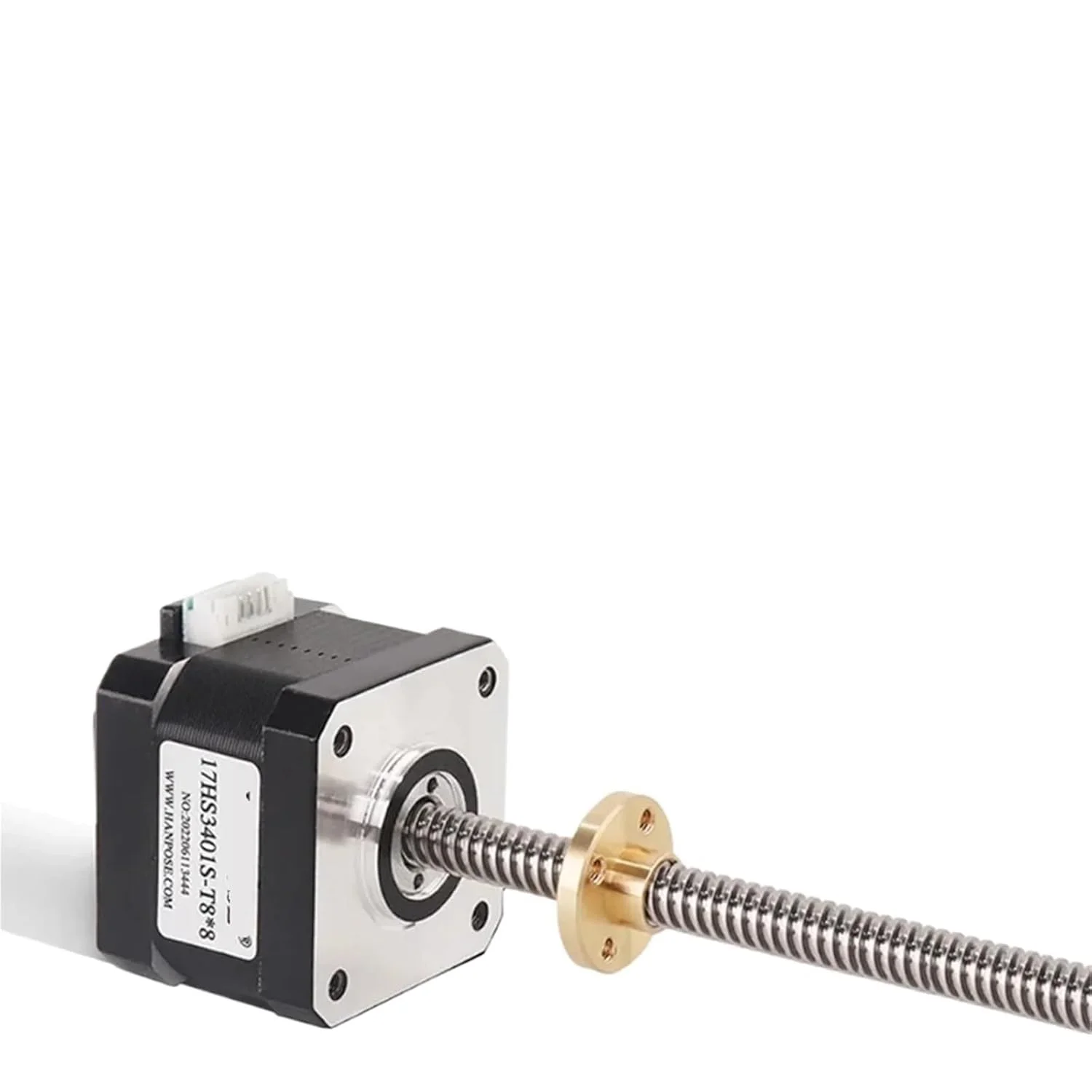 موتور پله ای با پیچ سربی 8 میلی متری 1.3 آمپر 28N.CM 34 میلی متری 17HS3401S-T8*8 300 میلی متری برای موتور پرینتر سه بعدی محور Z موتور پله ای پیچ 1 عدد
