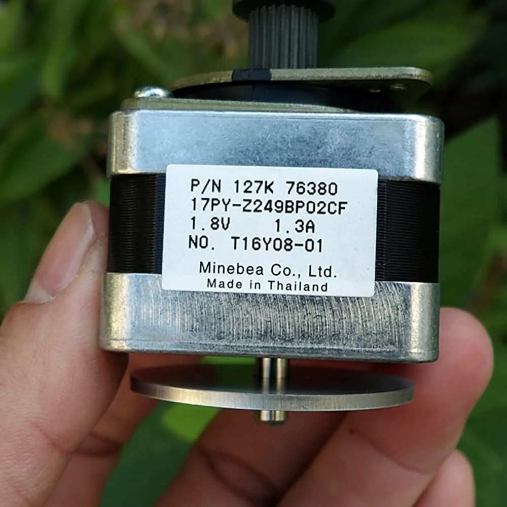 موتور پله ای 17، موتور 42، 2 فاز، 4 سیم، 27.4 میلی متر، موتور پله ای 17، 0.9 درجه با پولی تایمینگ برای پرینتر سه بعدی دقیق DIY - موتور DC -