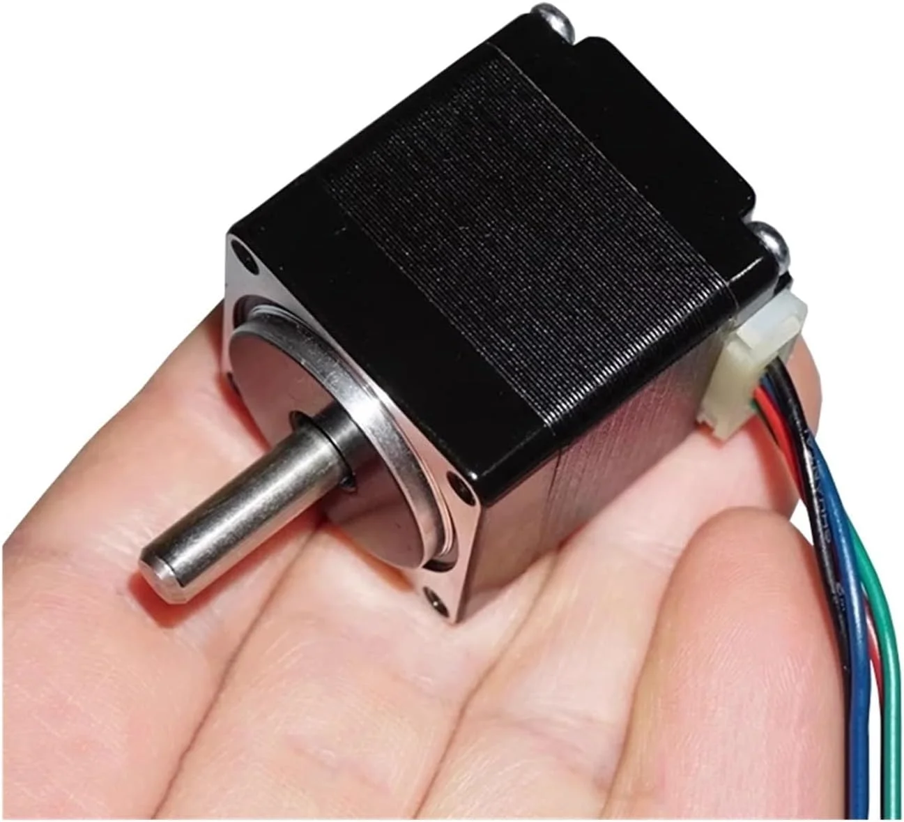 موتور پله ای مینی 28mm*28mm با زاویه 1.8 درجه، 2 فاز، 4 سیم، موتور پله ای هیبریدی با شفت 5 میلی متری برای قطعات جایگزین پرینتر سه بعدی و ربات CNC