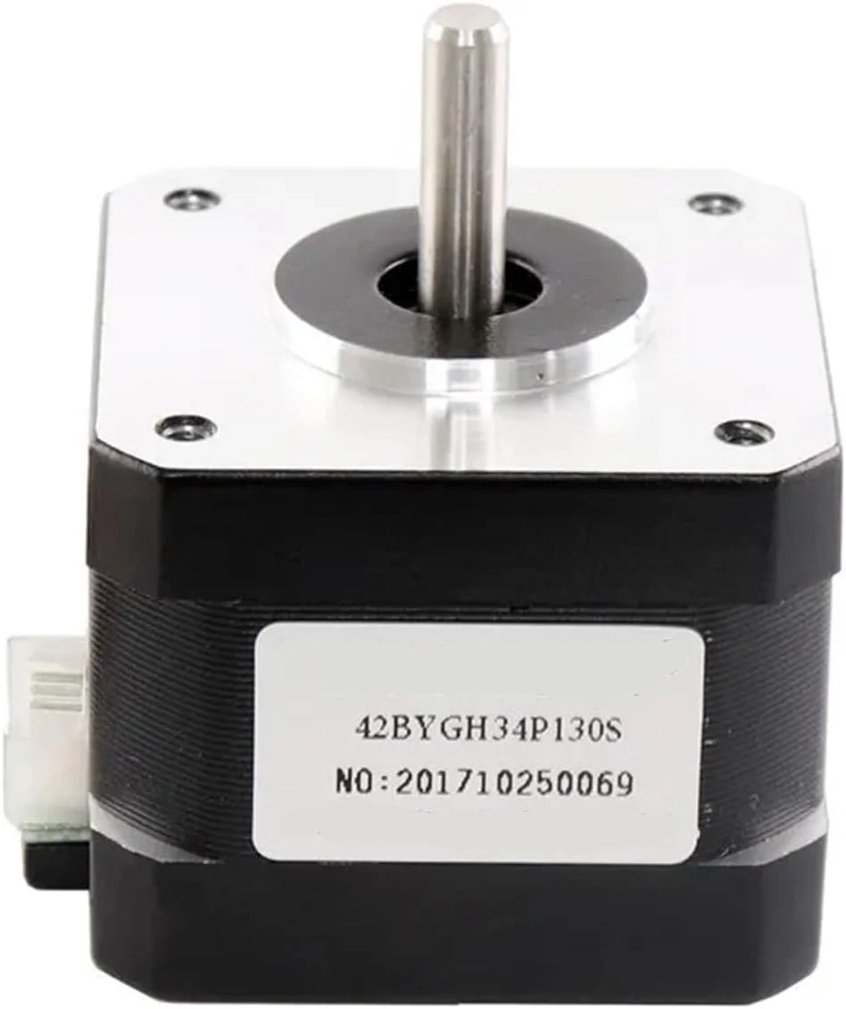 یک عدد موتور پله ای 17HS3430S با جریان 0.4 آمپر، گشتاور 28N.CM، زاویه 1.8 درجه، ابعاد 42x34 میلی متر، سری 42BYGH برای پرینتر سه بعدی XYZ