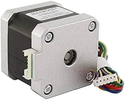 موتور پله‌ای 17، موتور 42 میلی‌متری، 17 موتور 42BYGH 1.7A (17HS4401) موتور پله‌ای 4 سیم برای پرینتر سه بعدی و دستگاه CNC - (قطر شفت: 1 عدد 17HS4401)