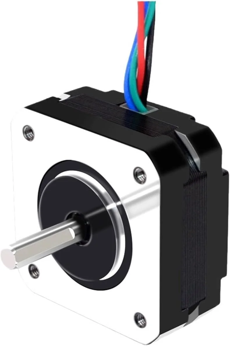 موتور پله ای Nema 17 بدنه کوتاه، 16Ncm 1A، موتور پله ای Nema17 با 4 سیم، مدل 17HS08-1004S، مناسب برای اکسترودر CNC و موتور پرینتر سه بعدی